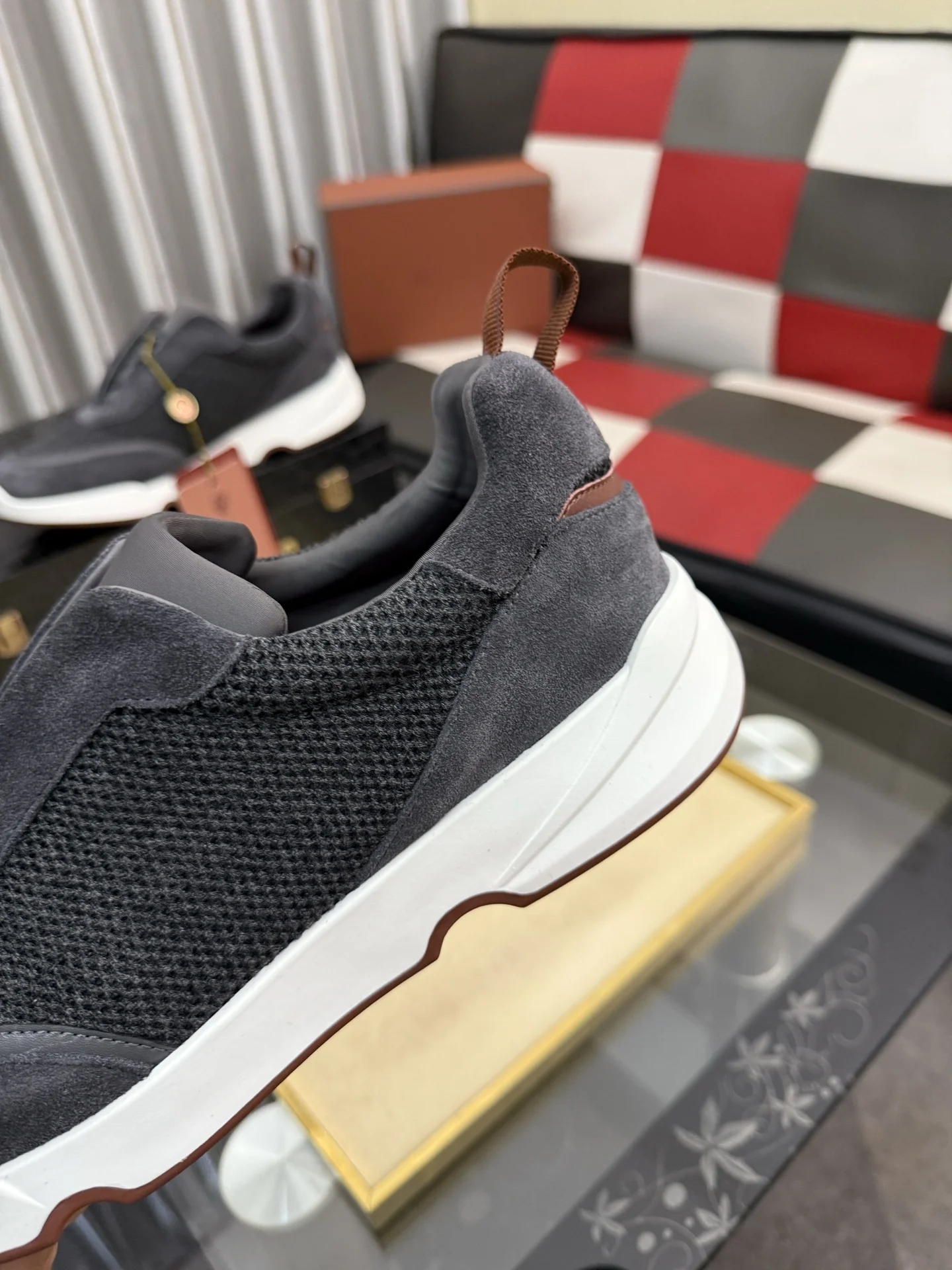 LORO PIANA Sneakers Calf Leather EU38-44 B70202608030142 - Image 7