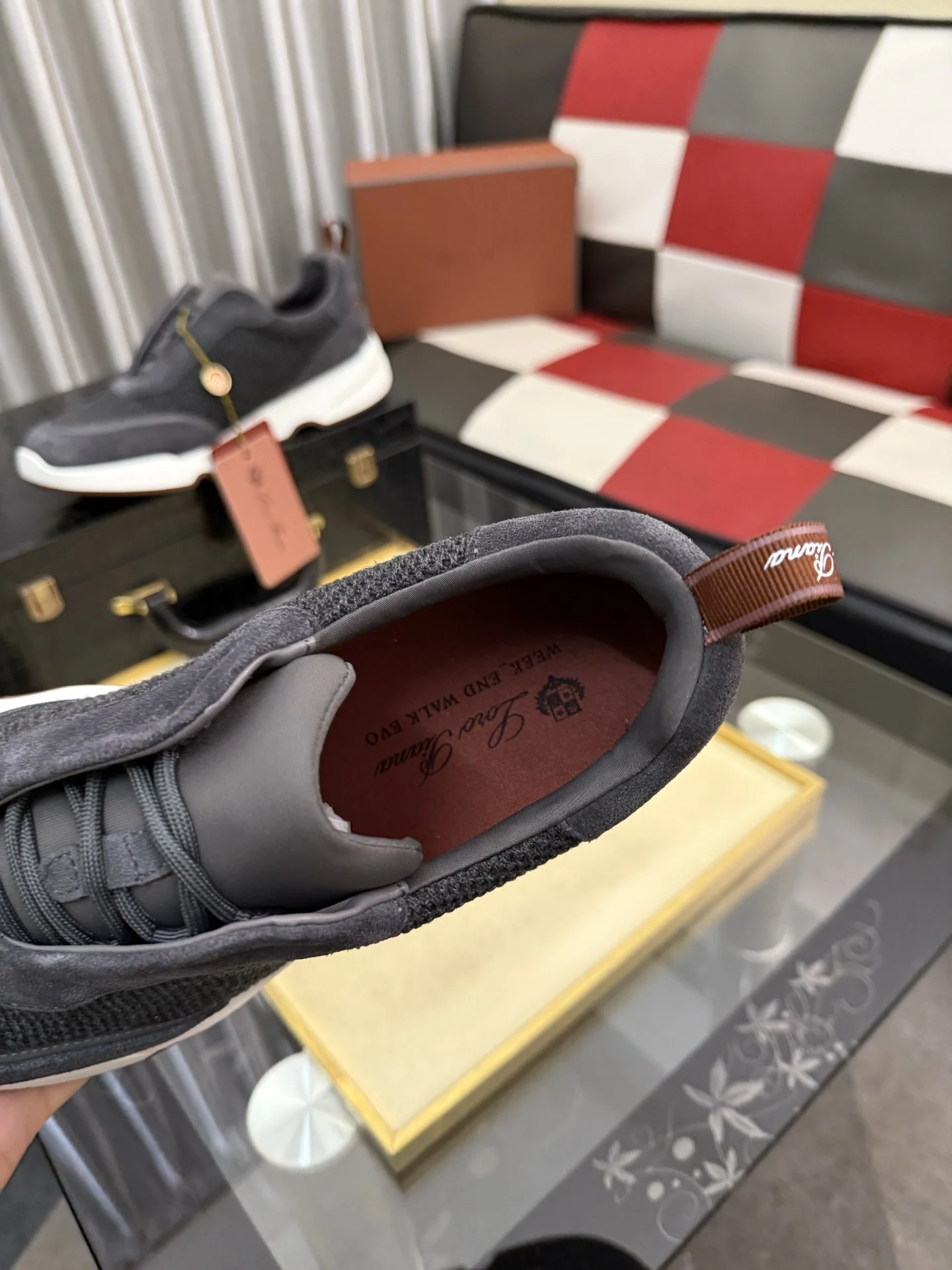 LORO PIANA Sneakers Calf Leather EU38-44 B70202608030142 - Image 8