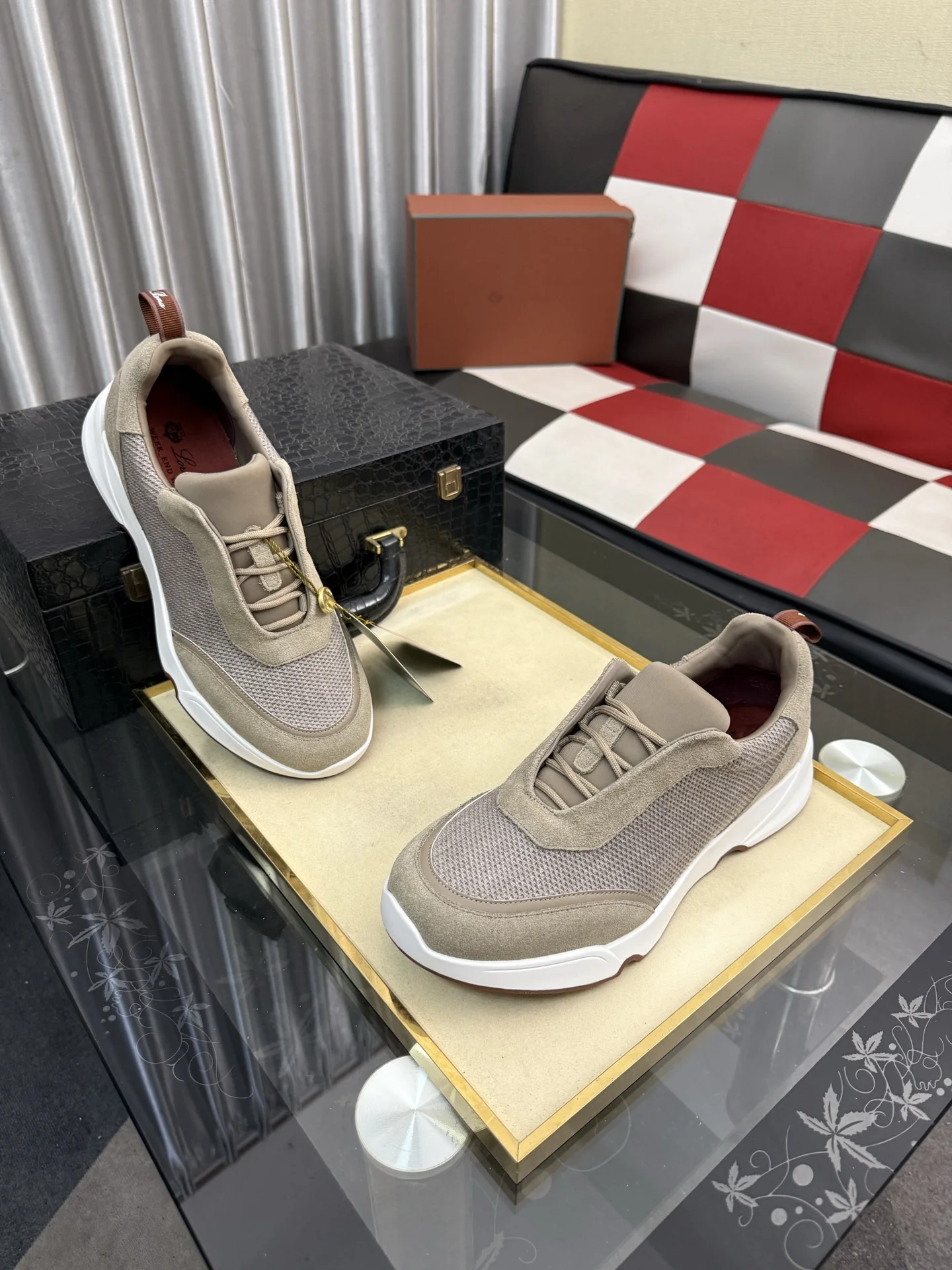 LORO PIANA Sneakers Calf Leather EU38-44 B70202608030143 - Image 3