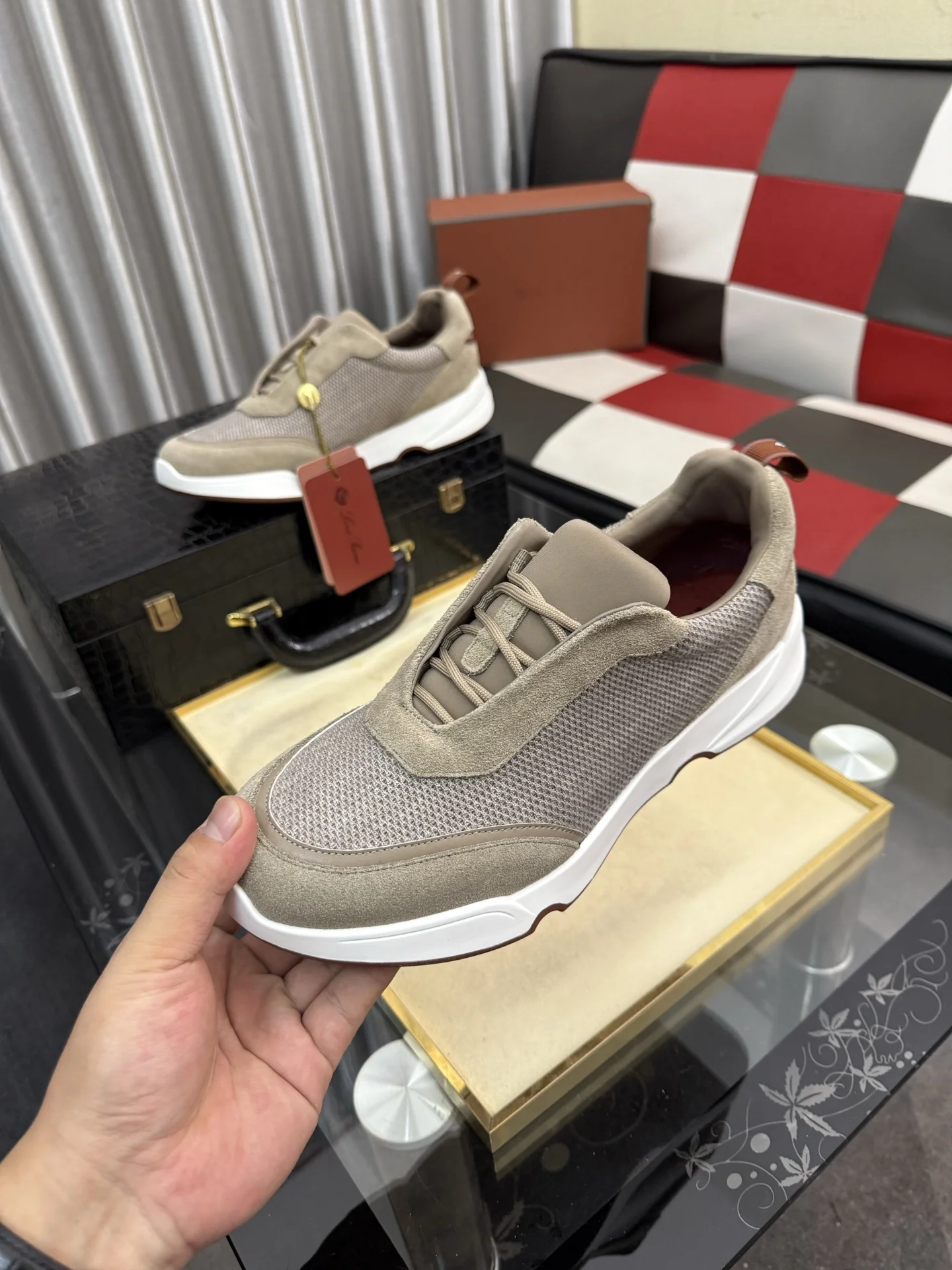 LORO PIANA Sneakers Calf Leather EU38-44 B70202608030143 - Image 5