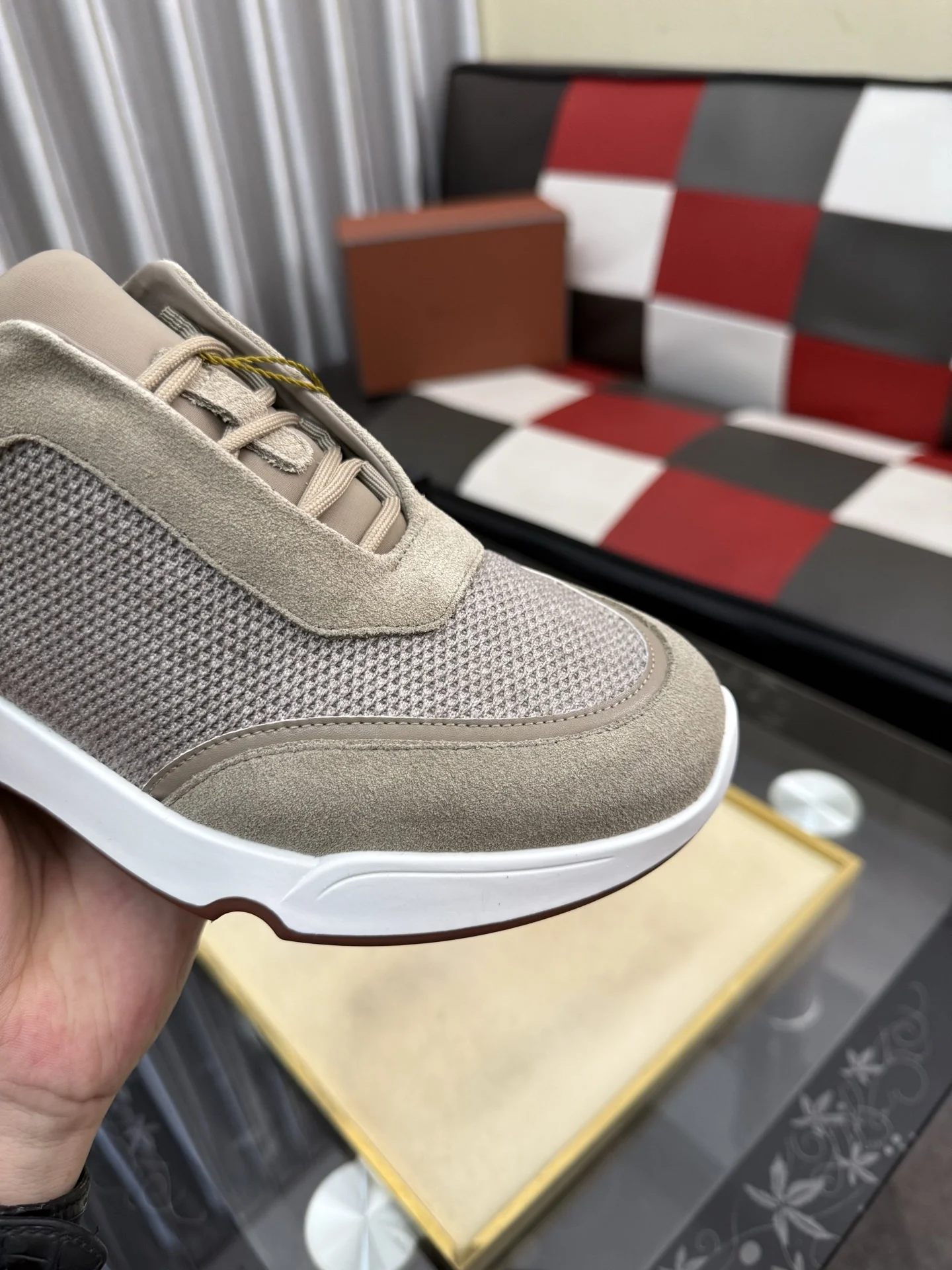 LORO PIANA Sneakers Calf Leather EU38-44 B70202608030143 - Image 6