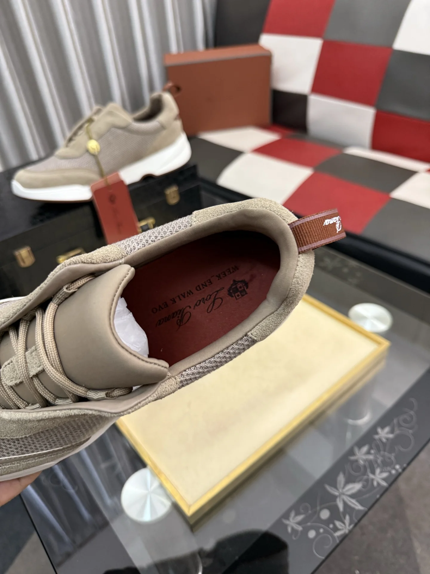 LORO PIANA Sneakers Calf Leather EU38-44 B70202608030143 - Image 8