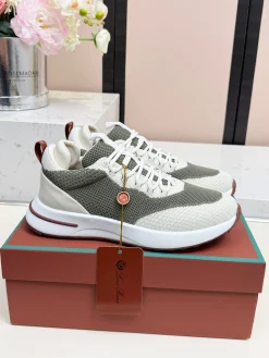 LORO PIANA Sneakers Knit Suede EU39-45 B60202608031680