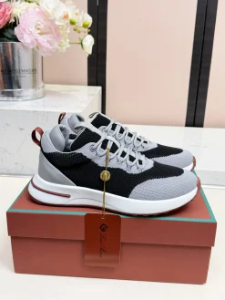LORO PIANA Sneakers Knit Suede EU39-45 B60202608031682