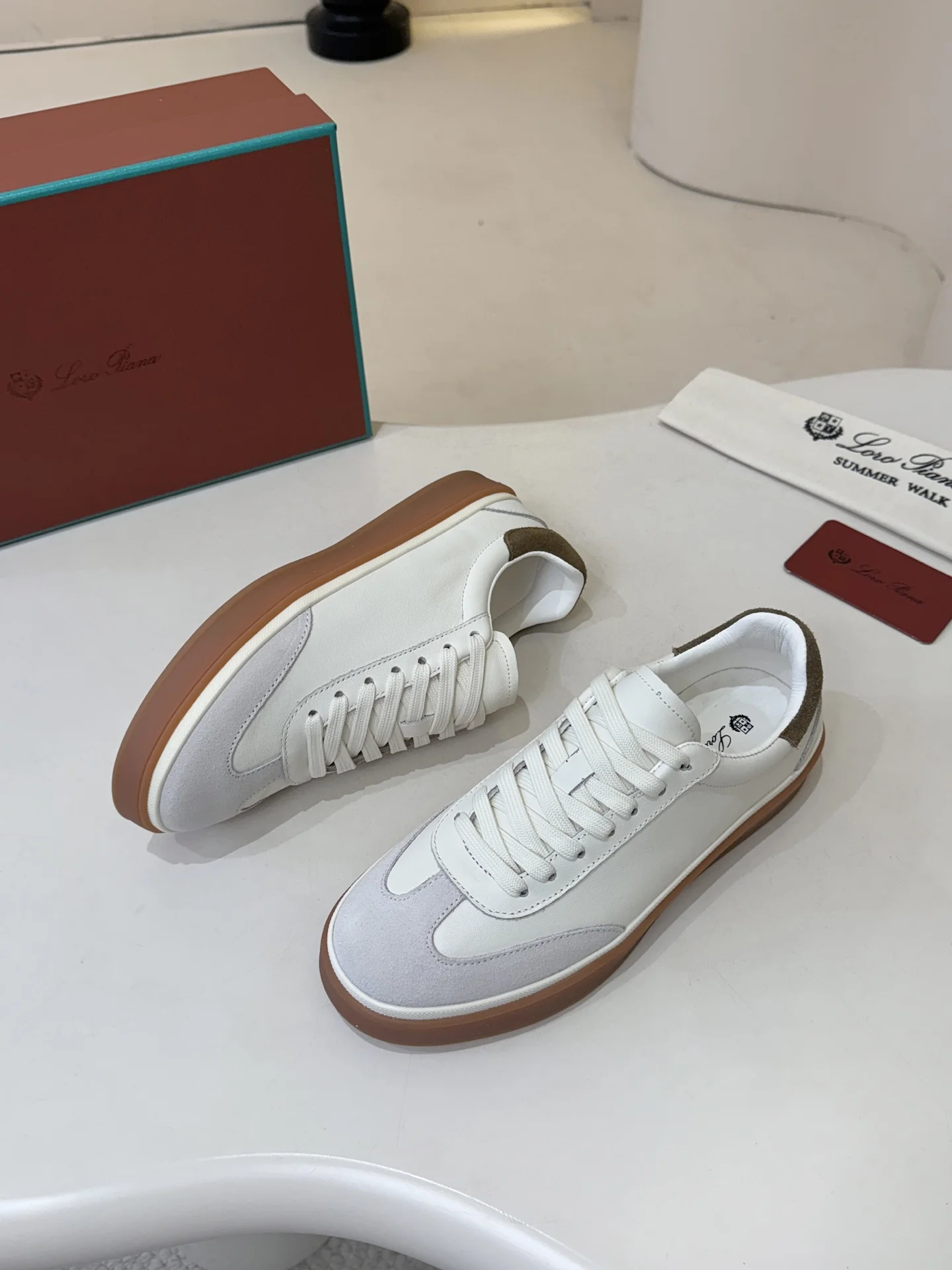 LORO PIANA Sneakers Leather EU38-44 B10202608030515 - Image 2