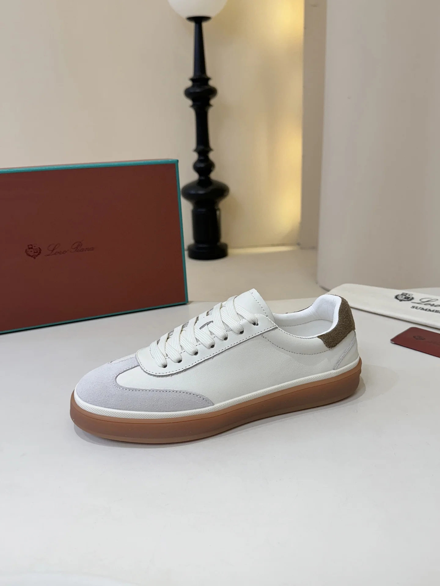 LORO PIANA Sneakers Leather EU38-44 B10202608030515 - Image 3
