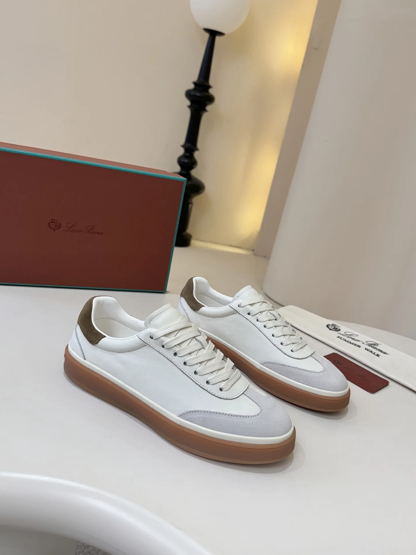 LORO PIANA Sneakers Leather EU38-44 B10202608030515 - Image 5