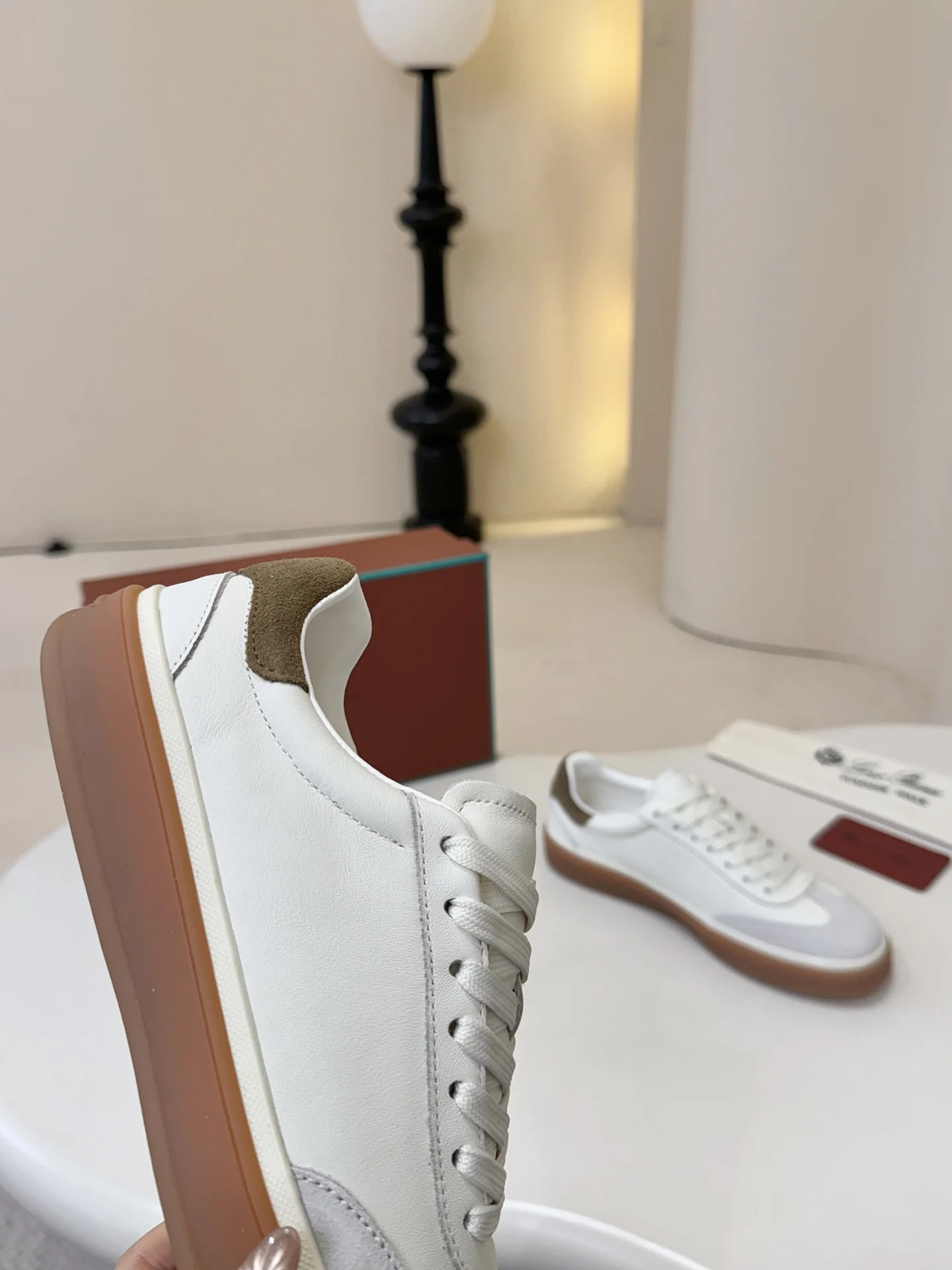 LORO PIANA Sneakers Leather EU38-44 B10202608030515 - Image 7