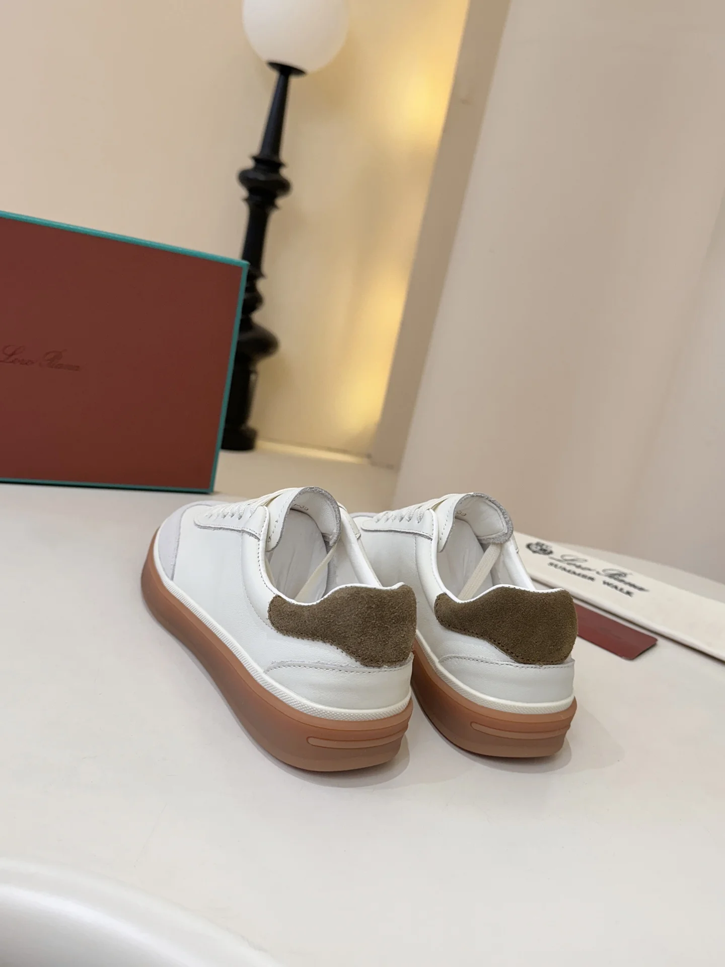 LORO PIANA Sneakers Leather EU38-44 B10202608030515 - Image 8