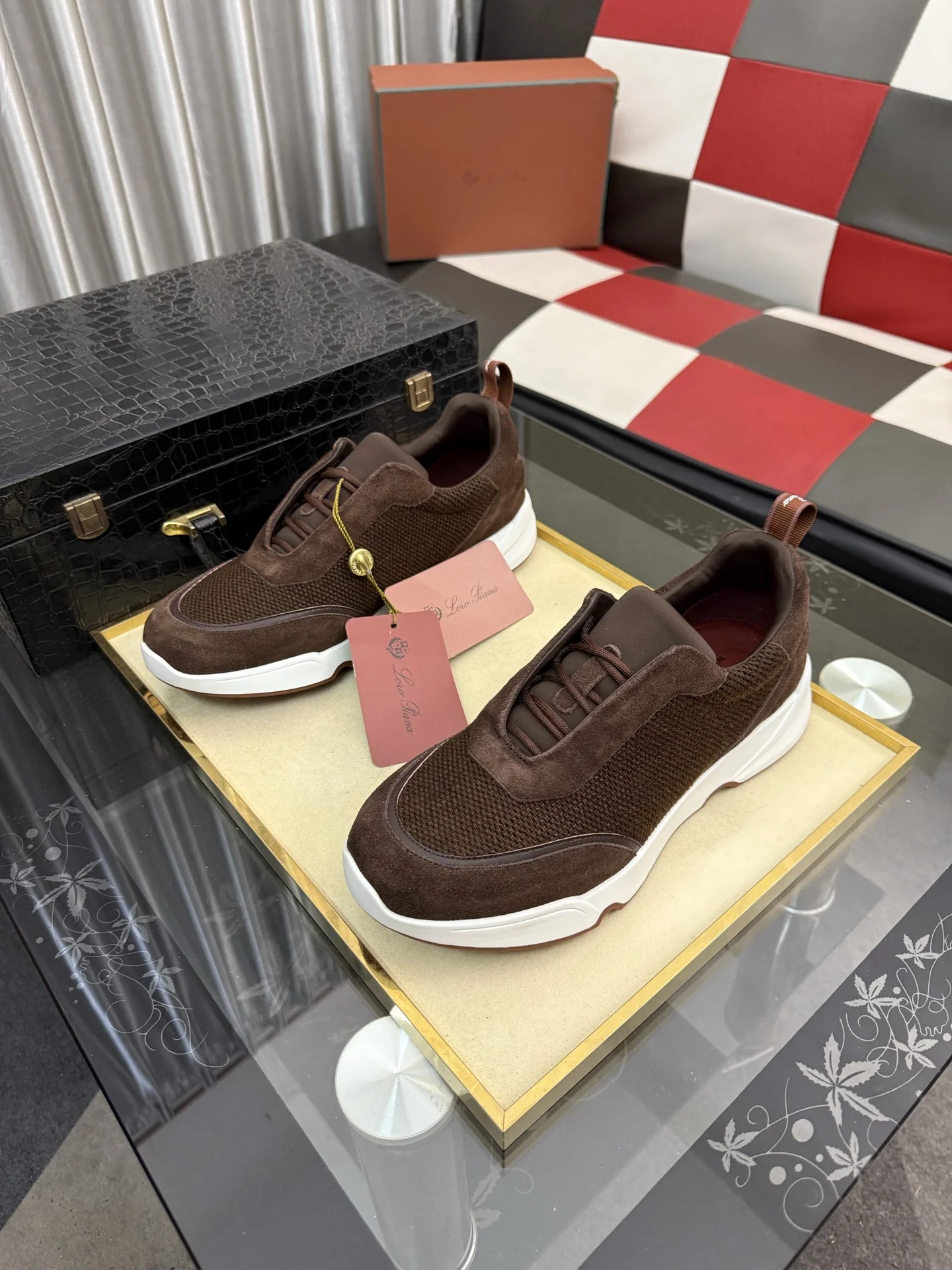 LORO PIANA Sneakers Leather EU38-44 B70202608030141 - Image 2
