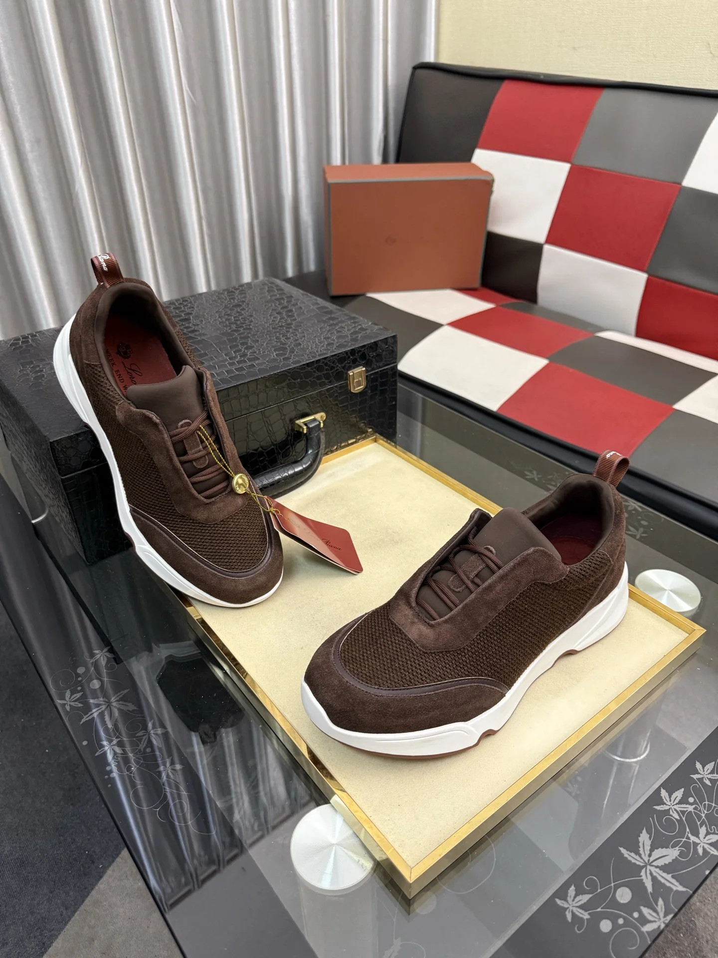 LORO PIANA Sneakers Leather EU38-44 B70202608030141 - Image 3
