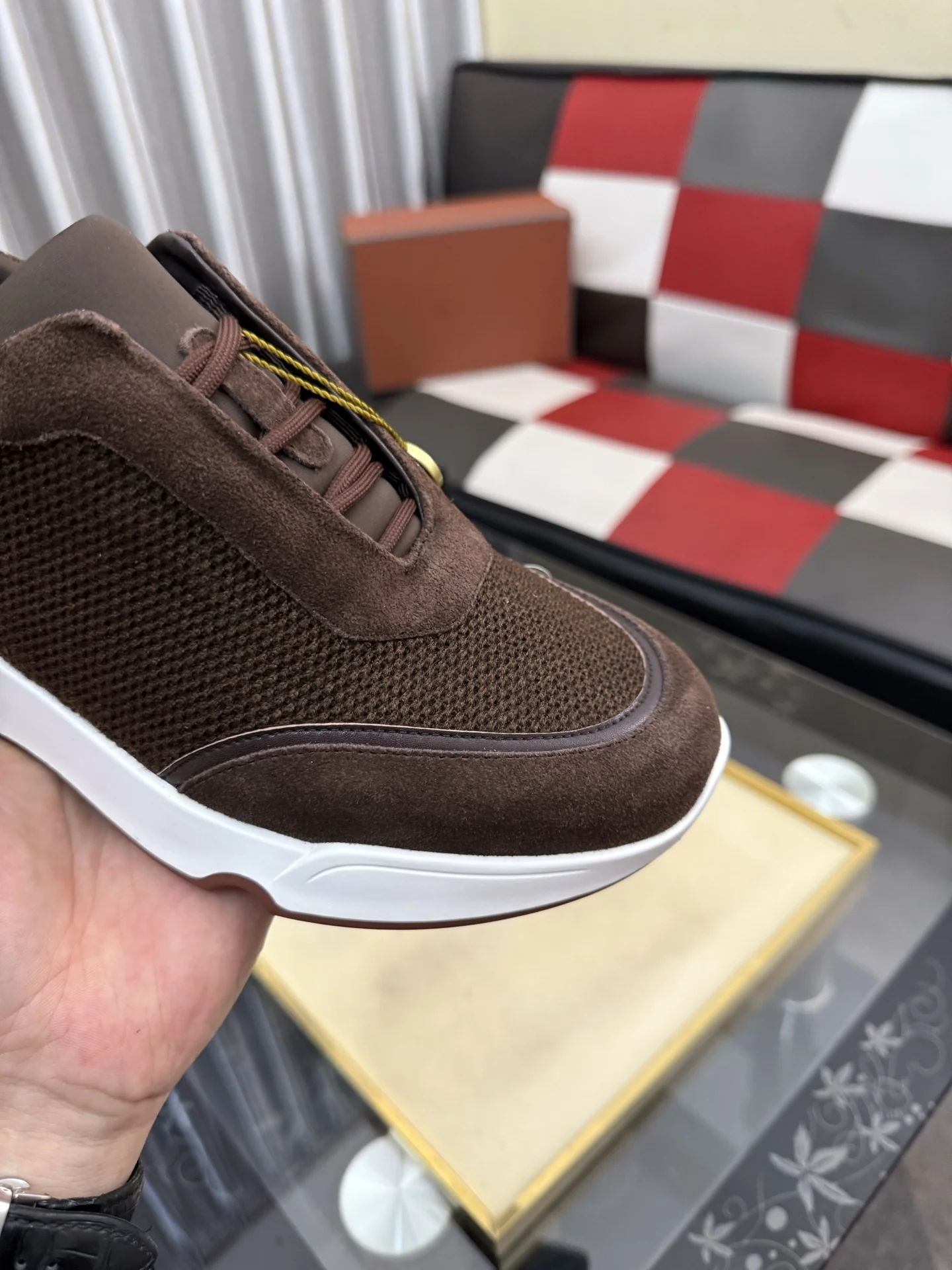 LORO PIANA Sneakers Leather EU38-44 B70202608030141 - Image 6