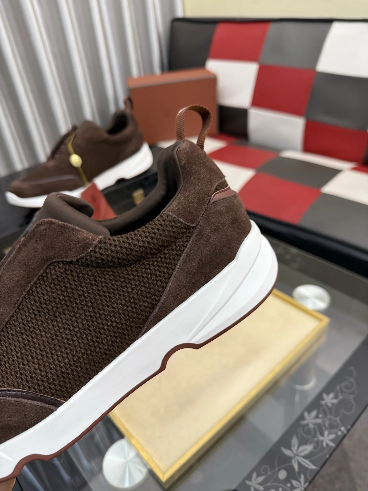 LORO PIANA Sneakers Leather EU38-44 B70202608030141 - Image 7