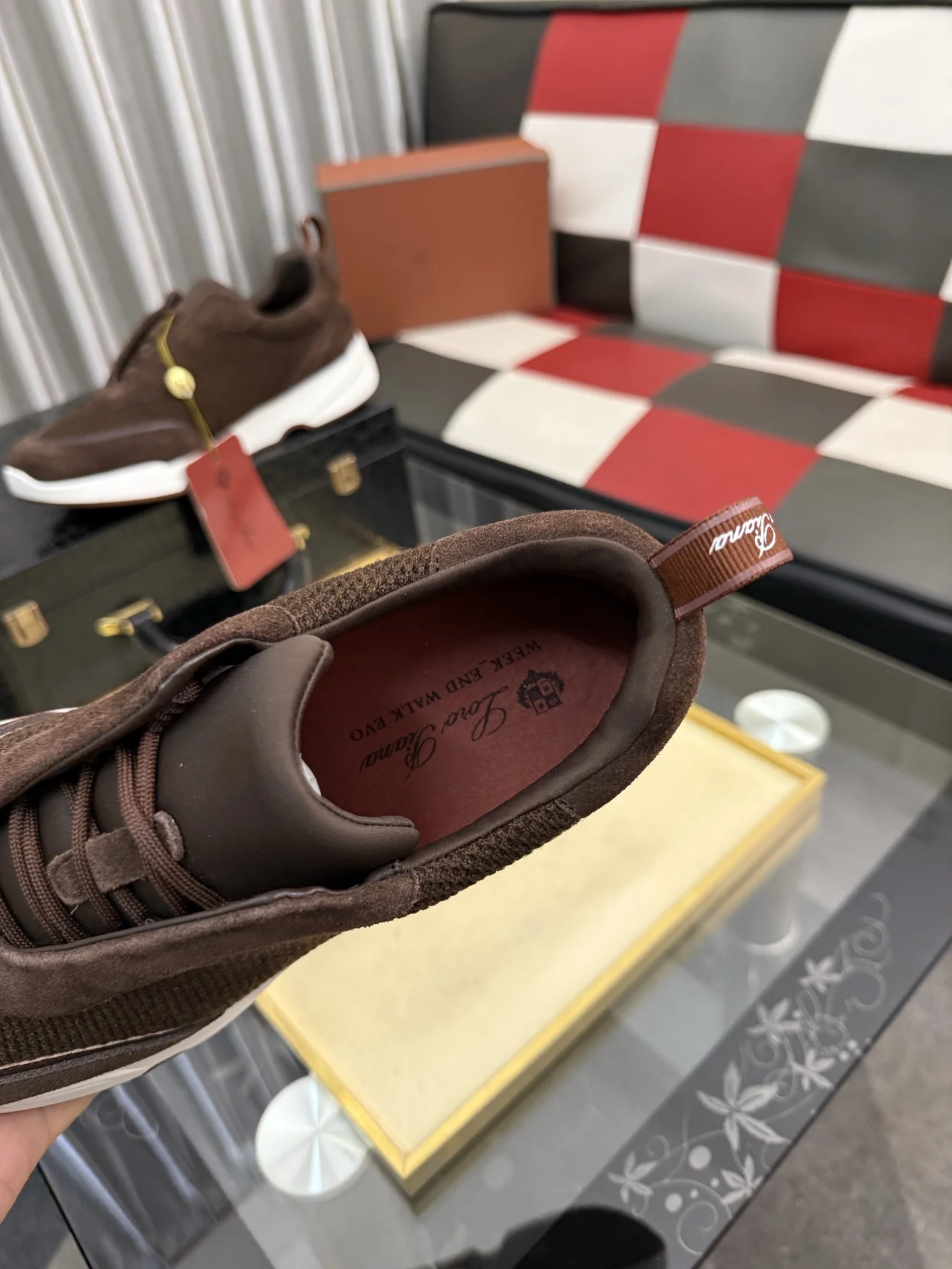 LORO PIANA Sneakers Leather EU38-44 B70202608030141 - Image 8