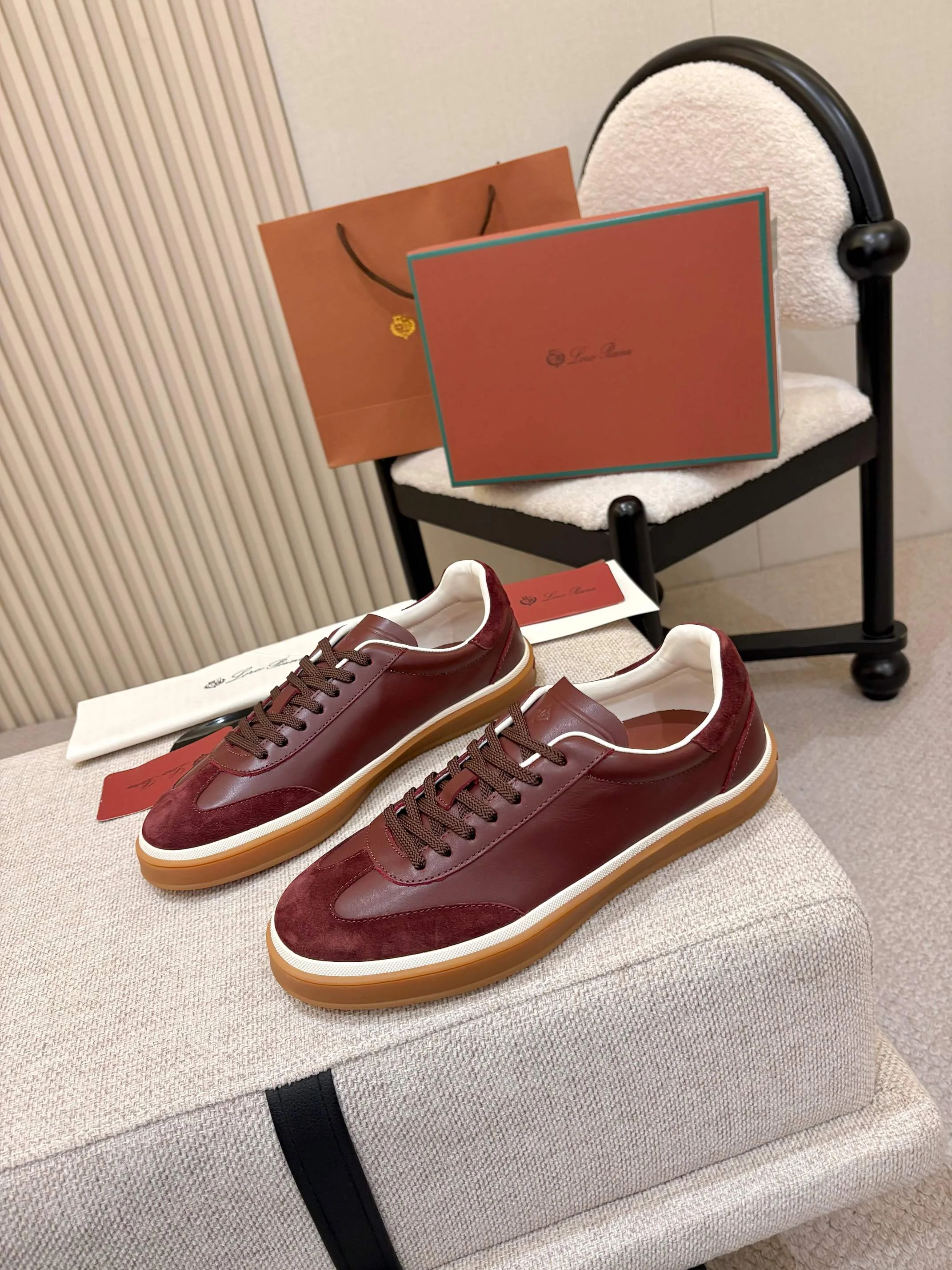 LORO PIANA Sneakers Suede Leather EU38-46 B50202608030973