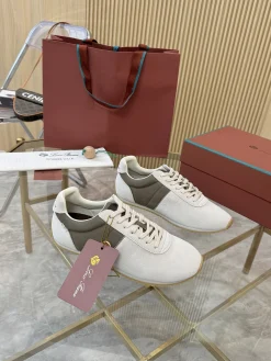 LORO PIANA Sneakers Suede Leather & Fabric EU35-46 B50202608031091