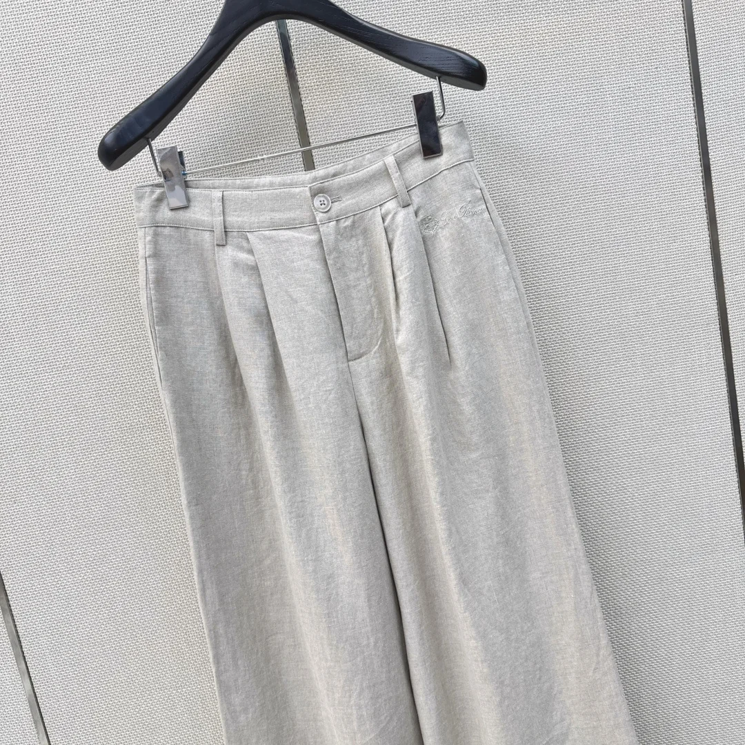 LORO PIANA Trousers Cotton Linen S-M-L B75202608041277 - Image 2