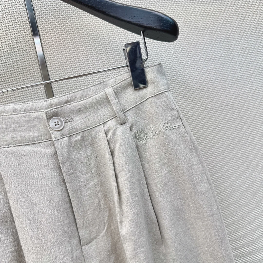 LORO PIANA Trousers Cotton Linen S-M-L B75202608041277 - Image 4