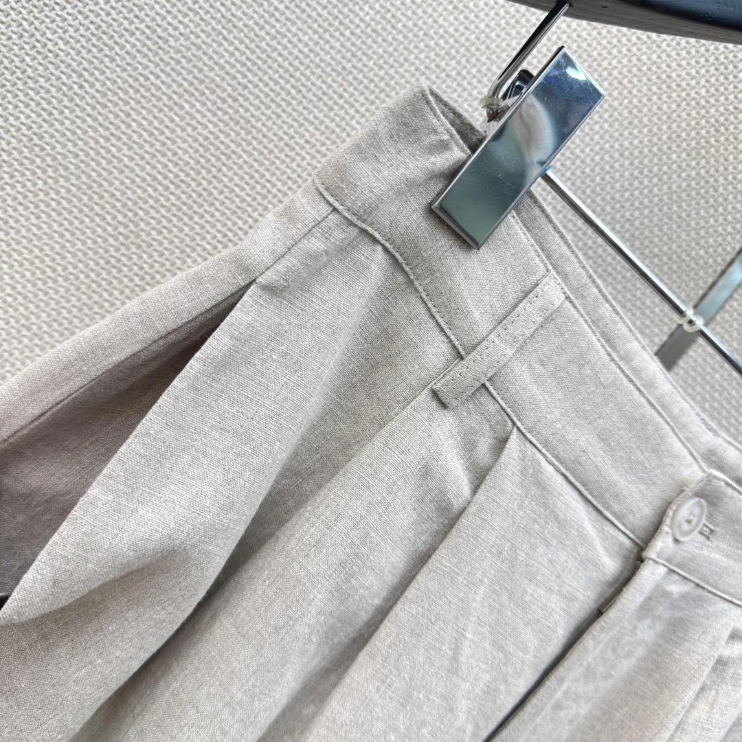 LORO PIANA Trousers Cotton Linen S-M-L B75202608041277 - Image 5