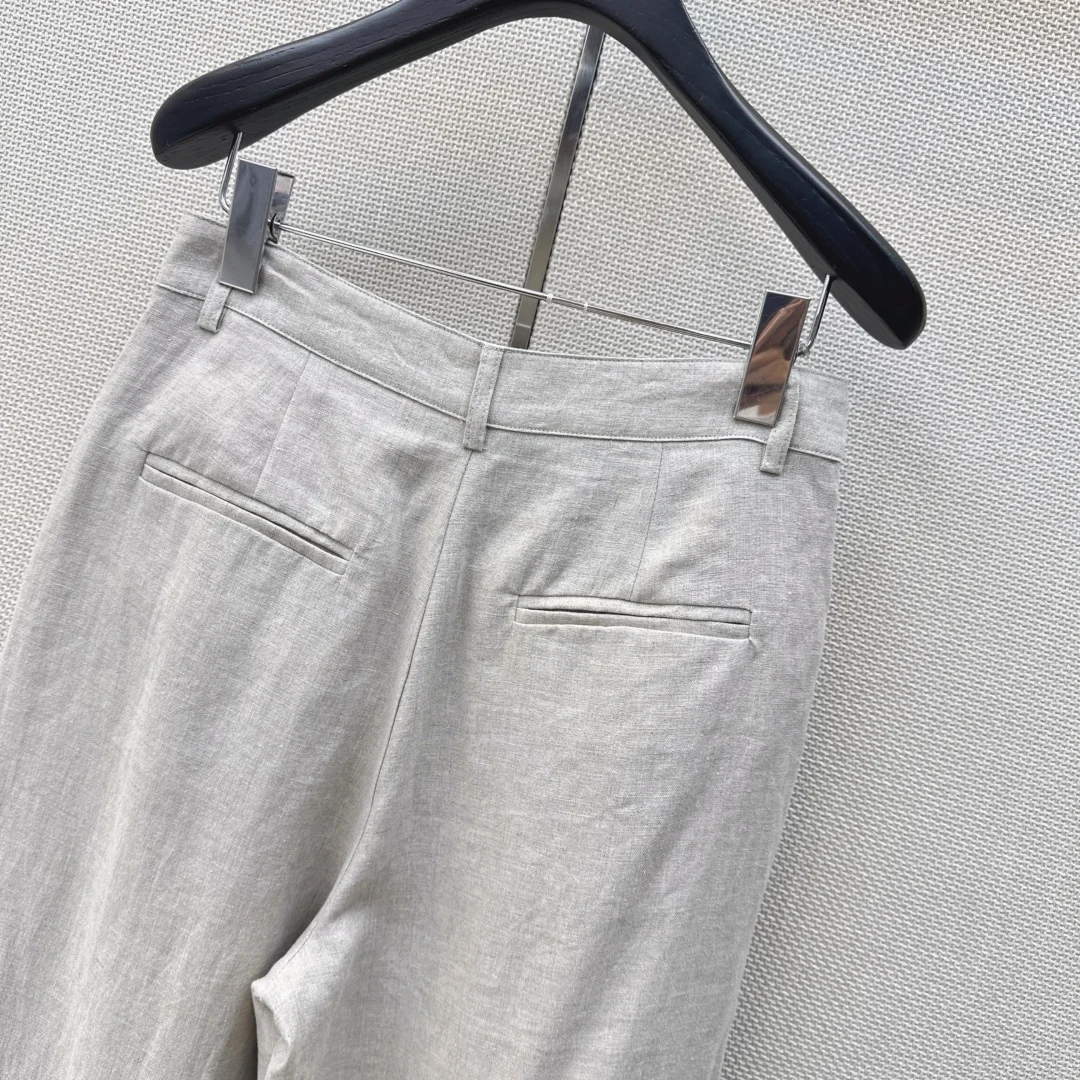 LORO PIANA Trousers Cotton Linen S-M-L B75202608041277 - Image 9