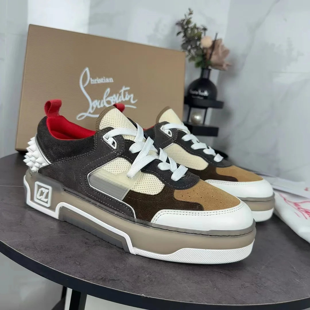LOUBOUTIN Sneakers Calfskin Leather EU35-47 C20202608030696 - Image 2