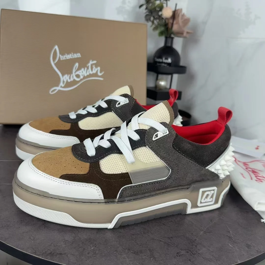 LOUBOUTIN Sneakers Calfskin Leather EU35-47 C20202608030696 - Image 6