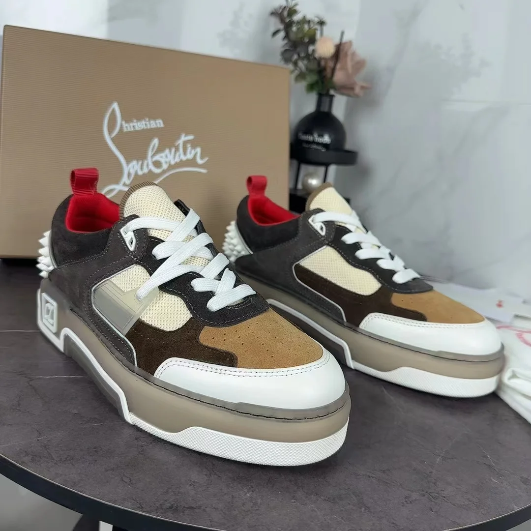 LOUBOUTIN Sneakers Calfskin Leather EU35-47 C20202608030696 - Image 7