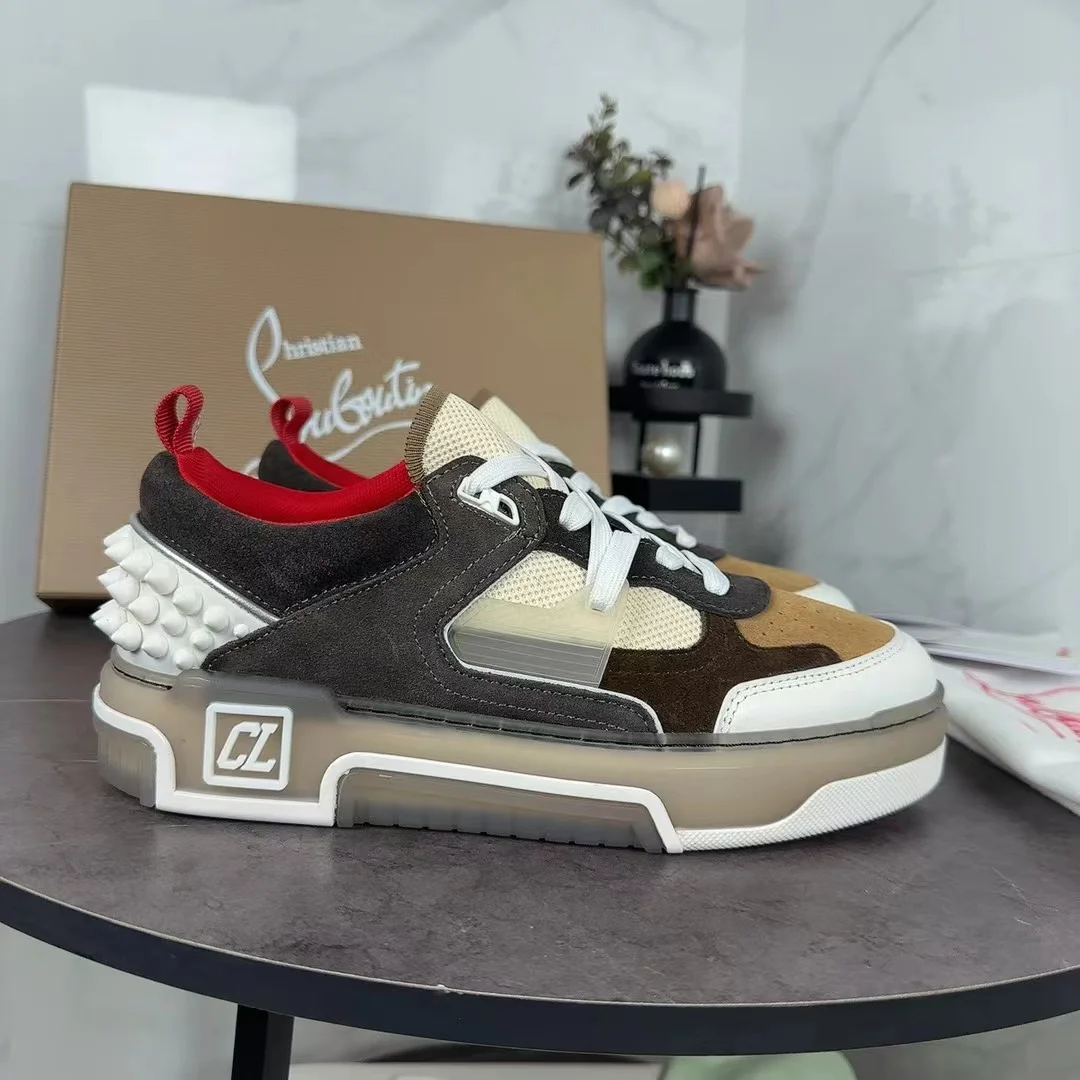 LOUBOUTIN Sneakers Calfskin Leather EU35-47 C20202608030696 - Image 9