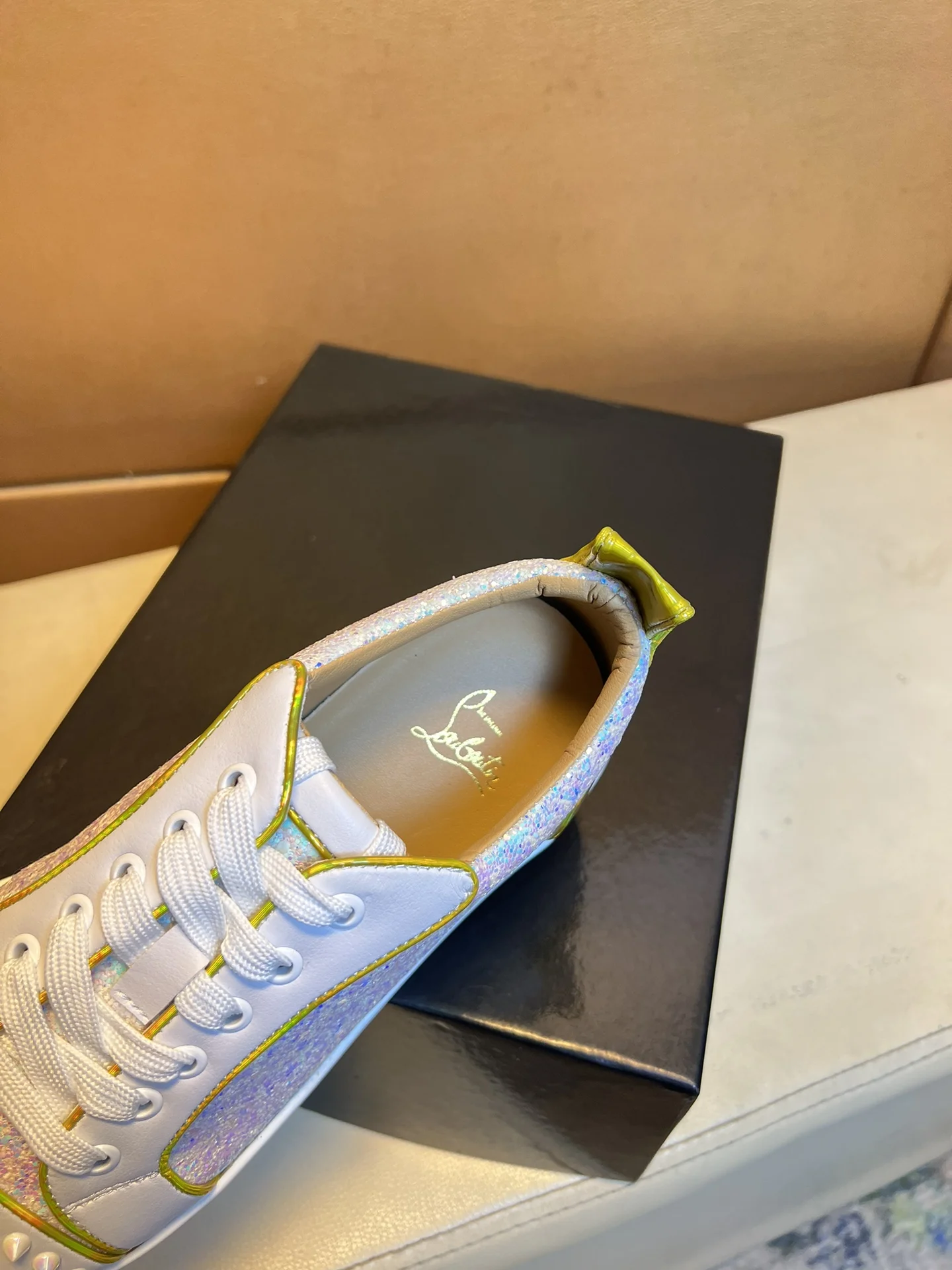 LOUBOUTIN Sneakers Leather EU38-44 B10202608030443 - Image 8