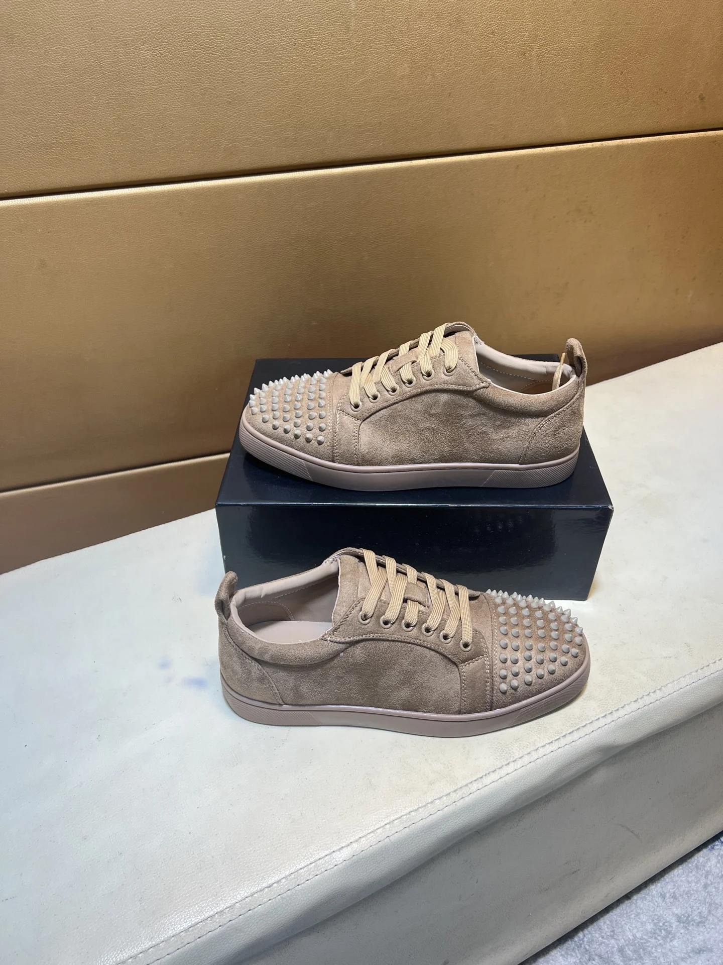 LOUBOUTIN Sneakers Leather EU38-44 B10202608030446 - Image 5