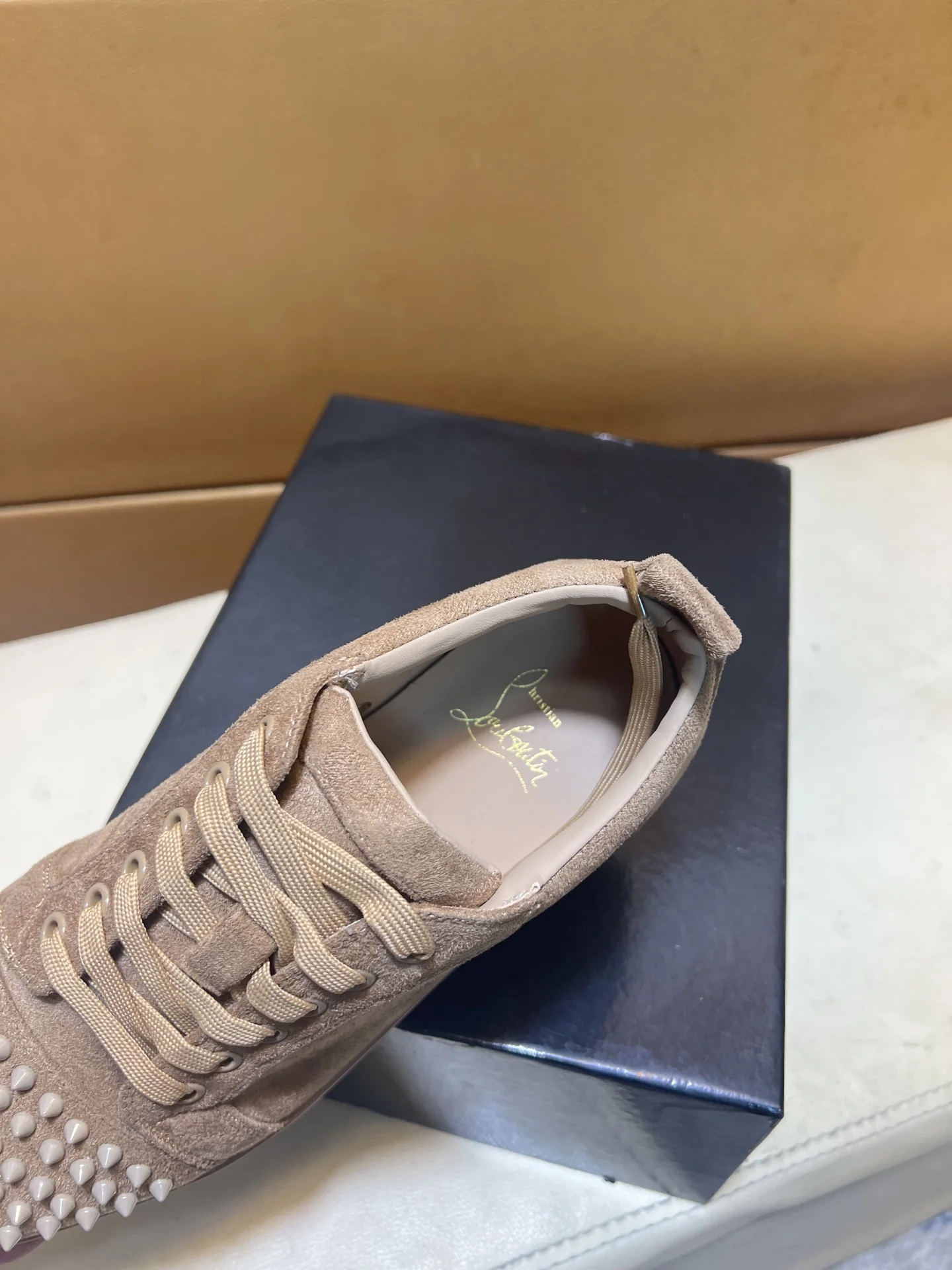 LOUBOUTIN Sneakers Leather EU38-44 B10202608030446 - Image 6