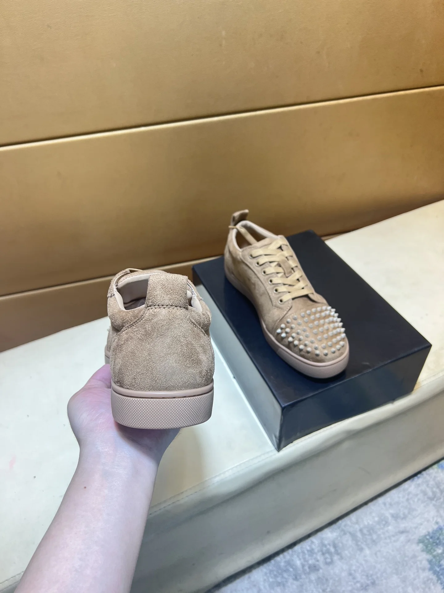 LOUBOUTIN Sneakers Leather EU38-44 B10202608030446 - Image 7