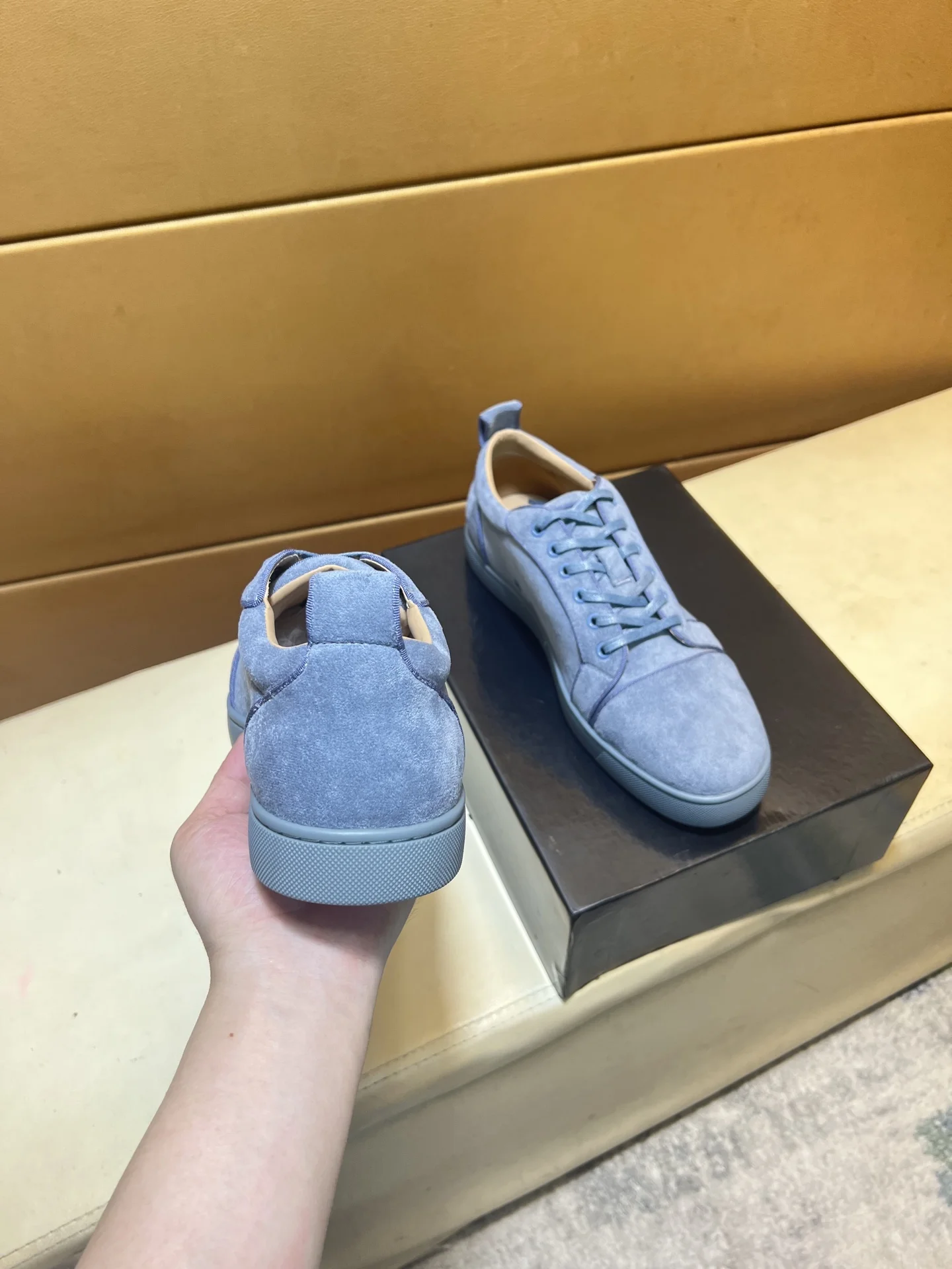 LOUBOUTIN Sneakers Leather EU38-44 B10202608030450 - Image 4