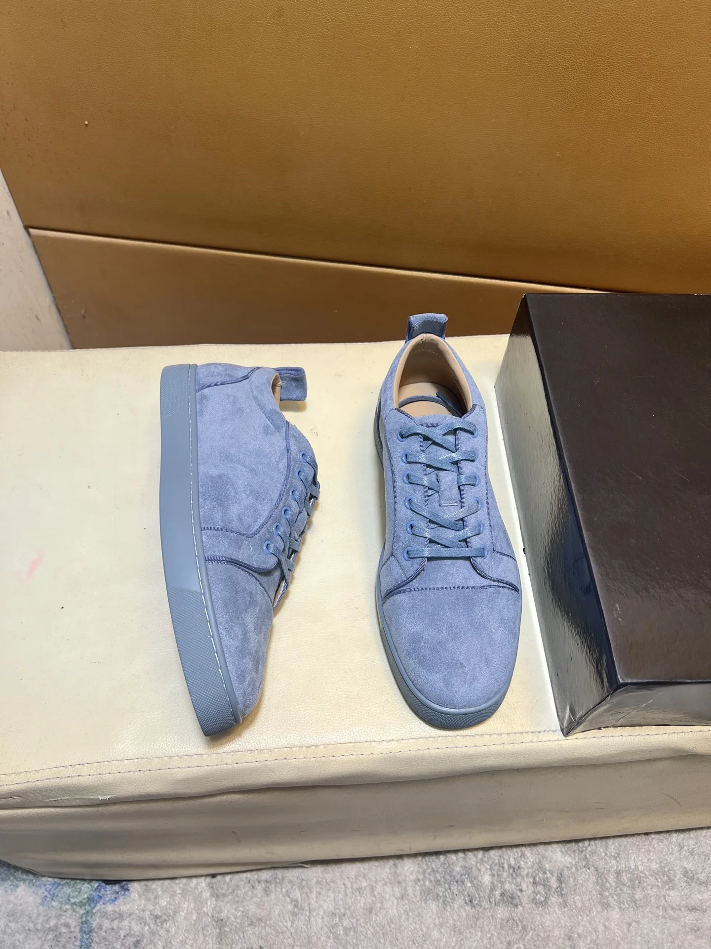 LOUBOUTIN Sneakers Leather EU38-44 B10202608030450 - Image 8