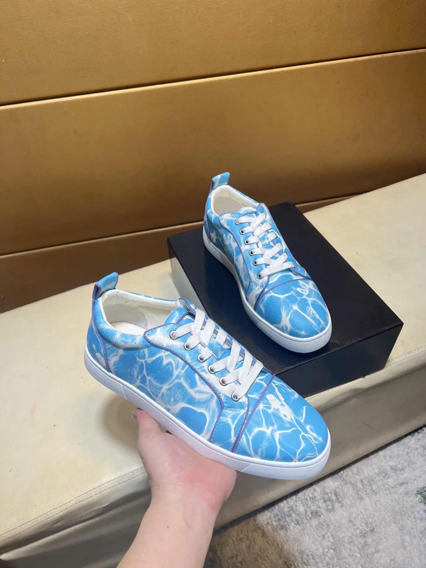 LOUBOUTIN Sneakers Leather EU38-44 B10202608030451