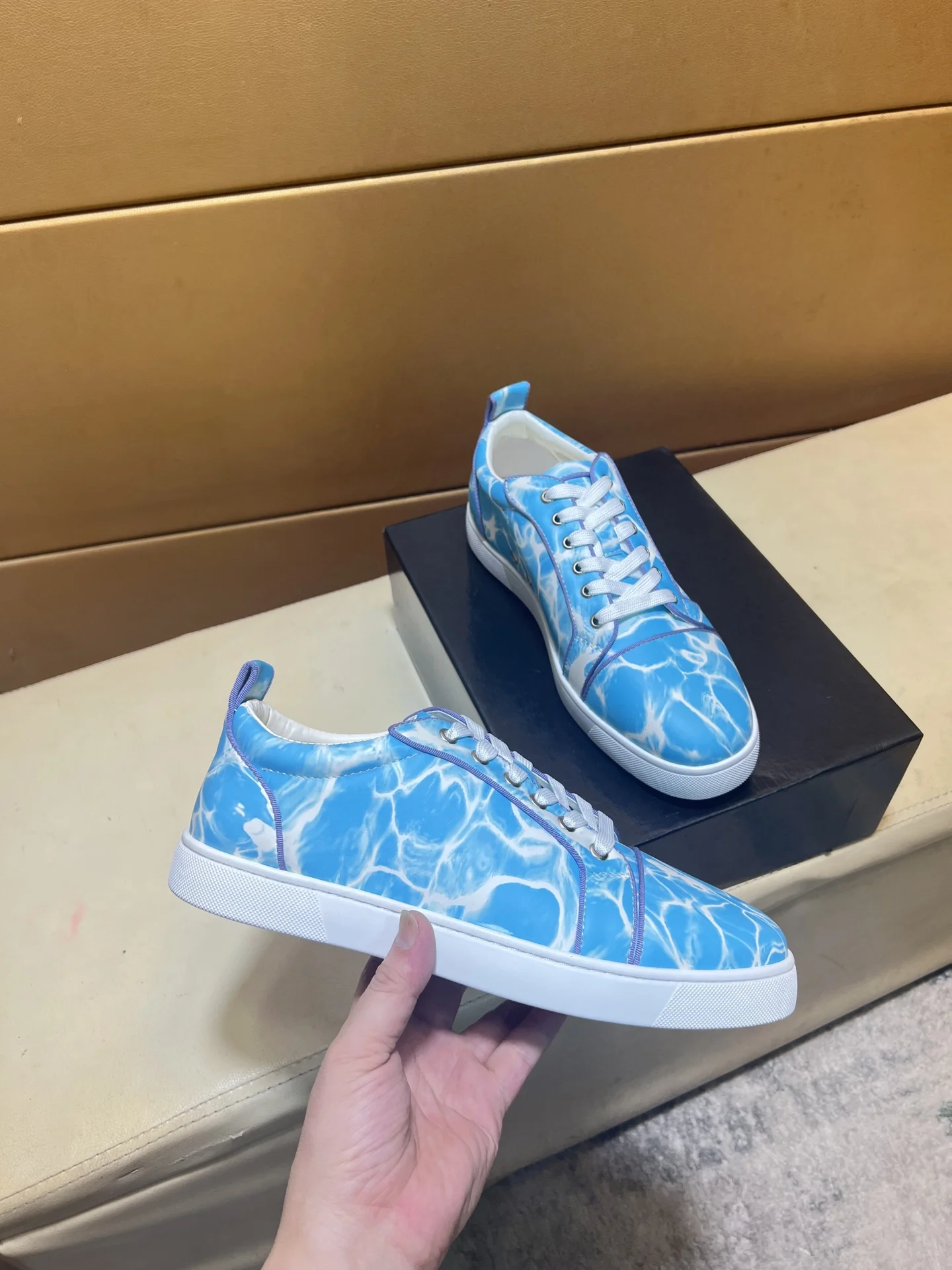 LOUBOUTIN Sneakers Leather EU38-44 B10202608030451 - Image 2