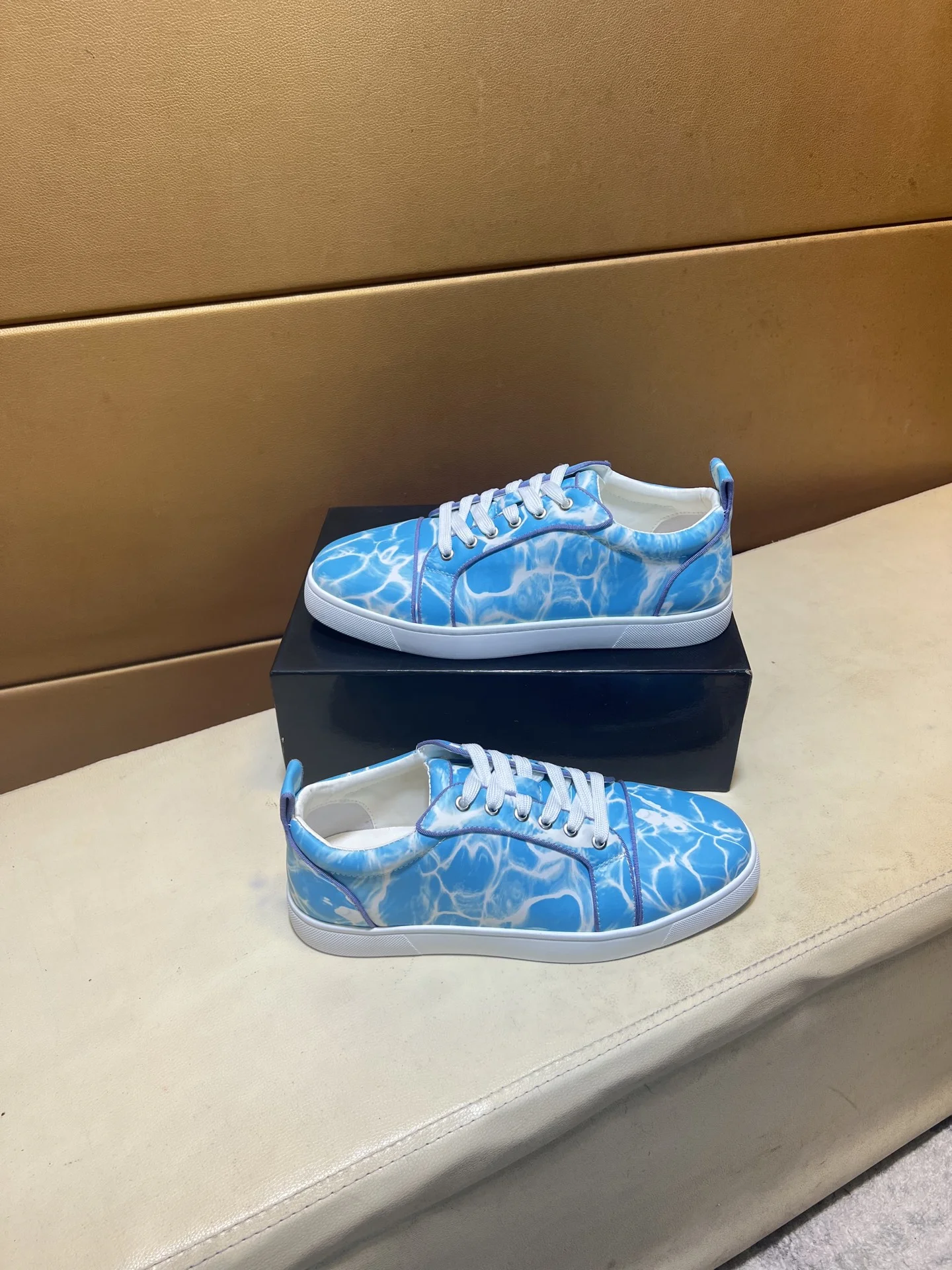 LOUBOUTIN Sneakers Leather EU38-44 B10202608030451 - Image 4