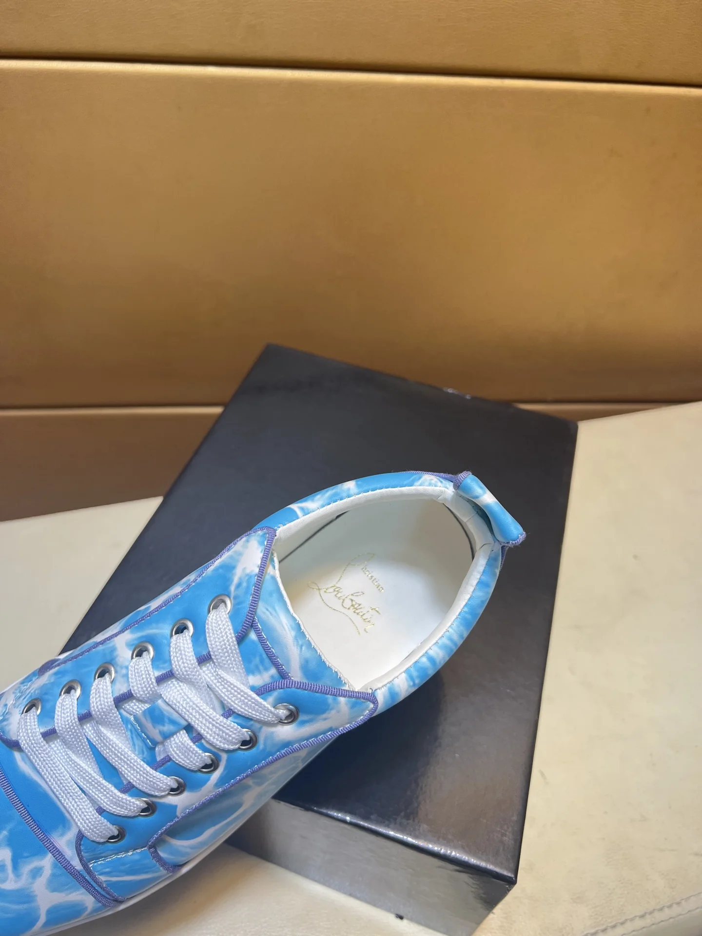 LOUBOUTIN Sneakers Leather EU38-44 B10202608030451 - Image 5