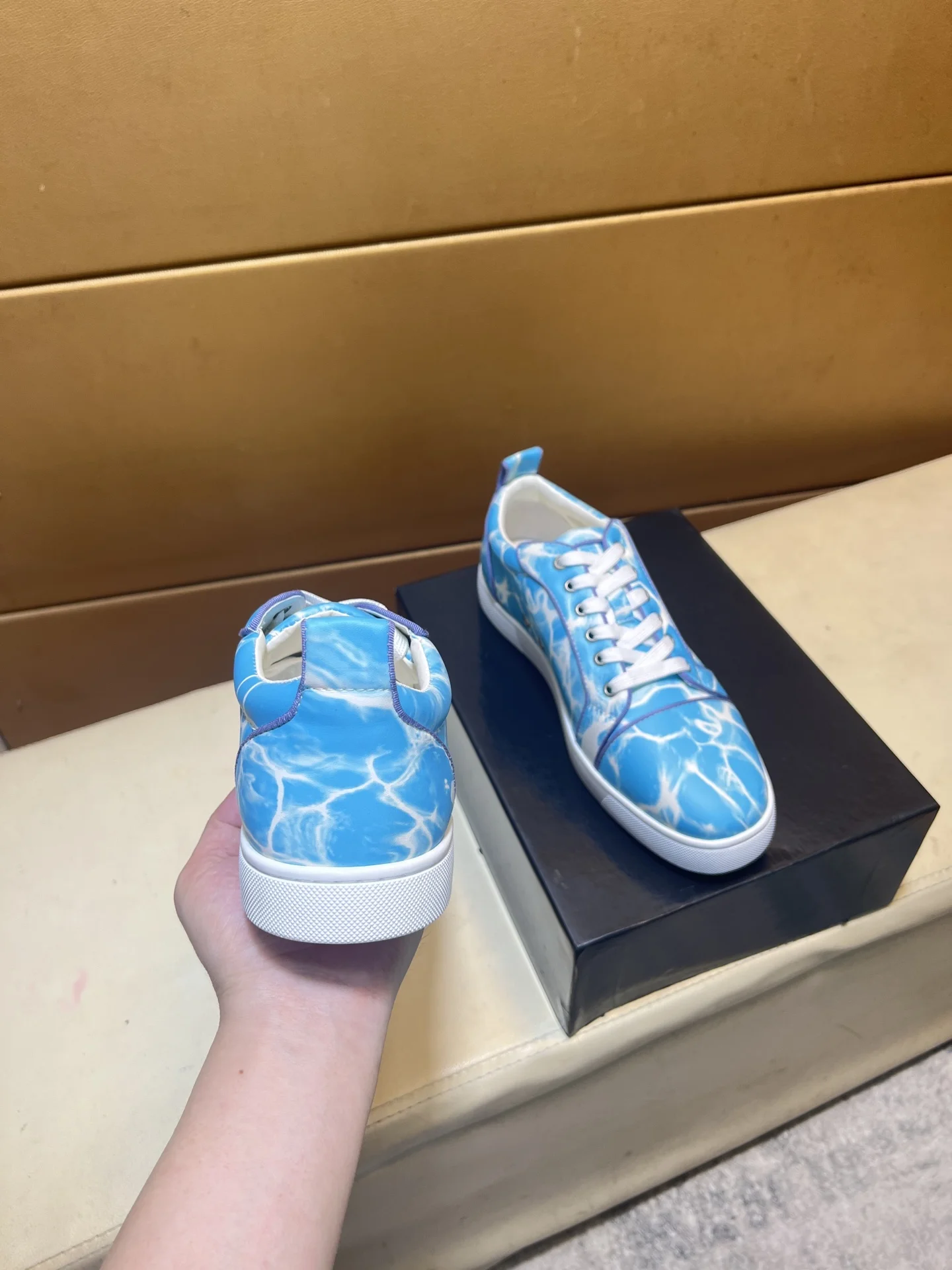 LOUBOUTIN Sneakers Leather EU38-44 B10202608030451 - Image 6