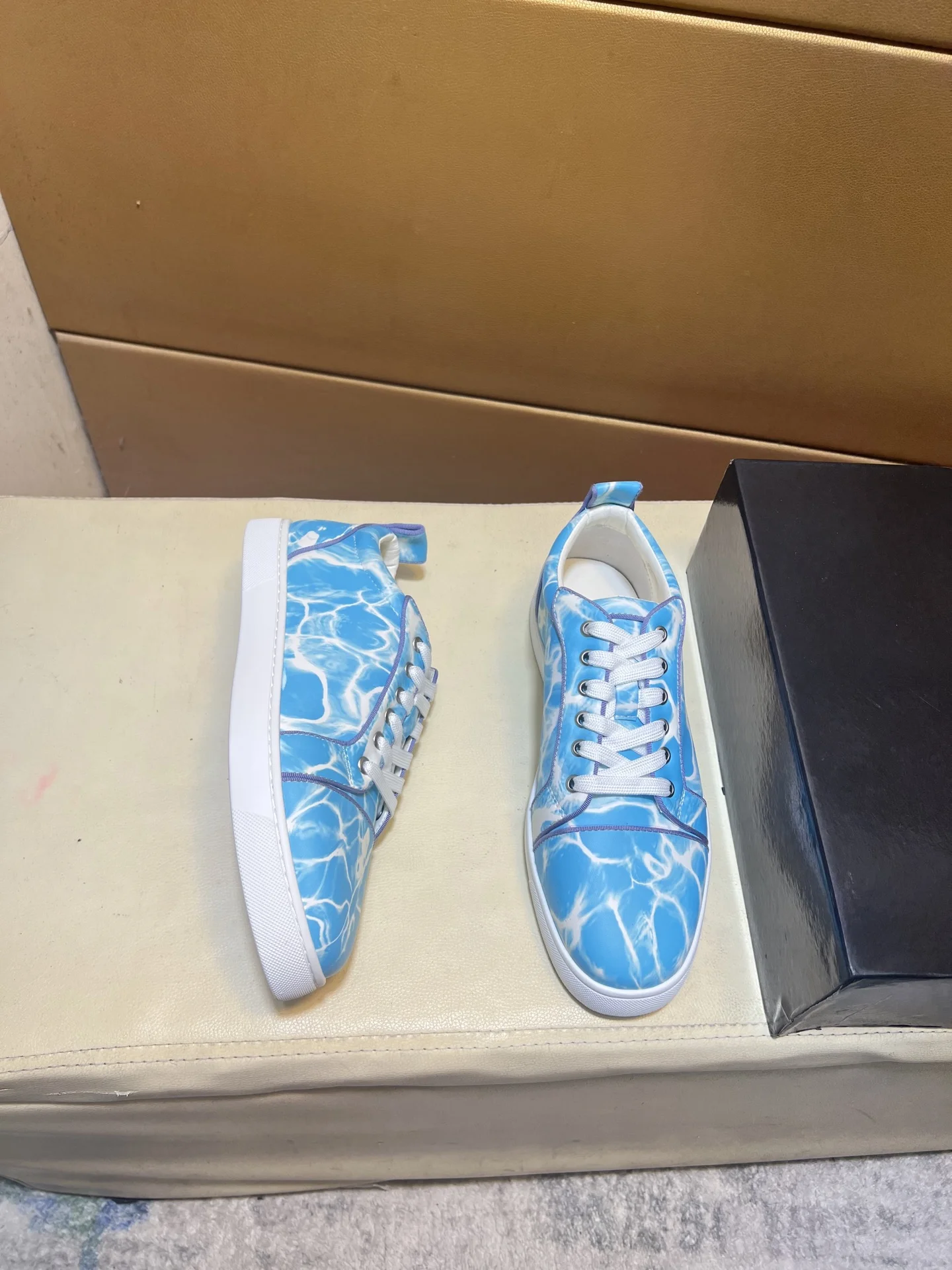 LOUBOUTIN Sneakers Leather EU38-44 B10202608030451 - Image 8