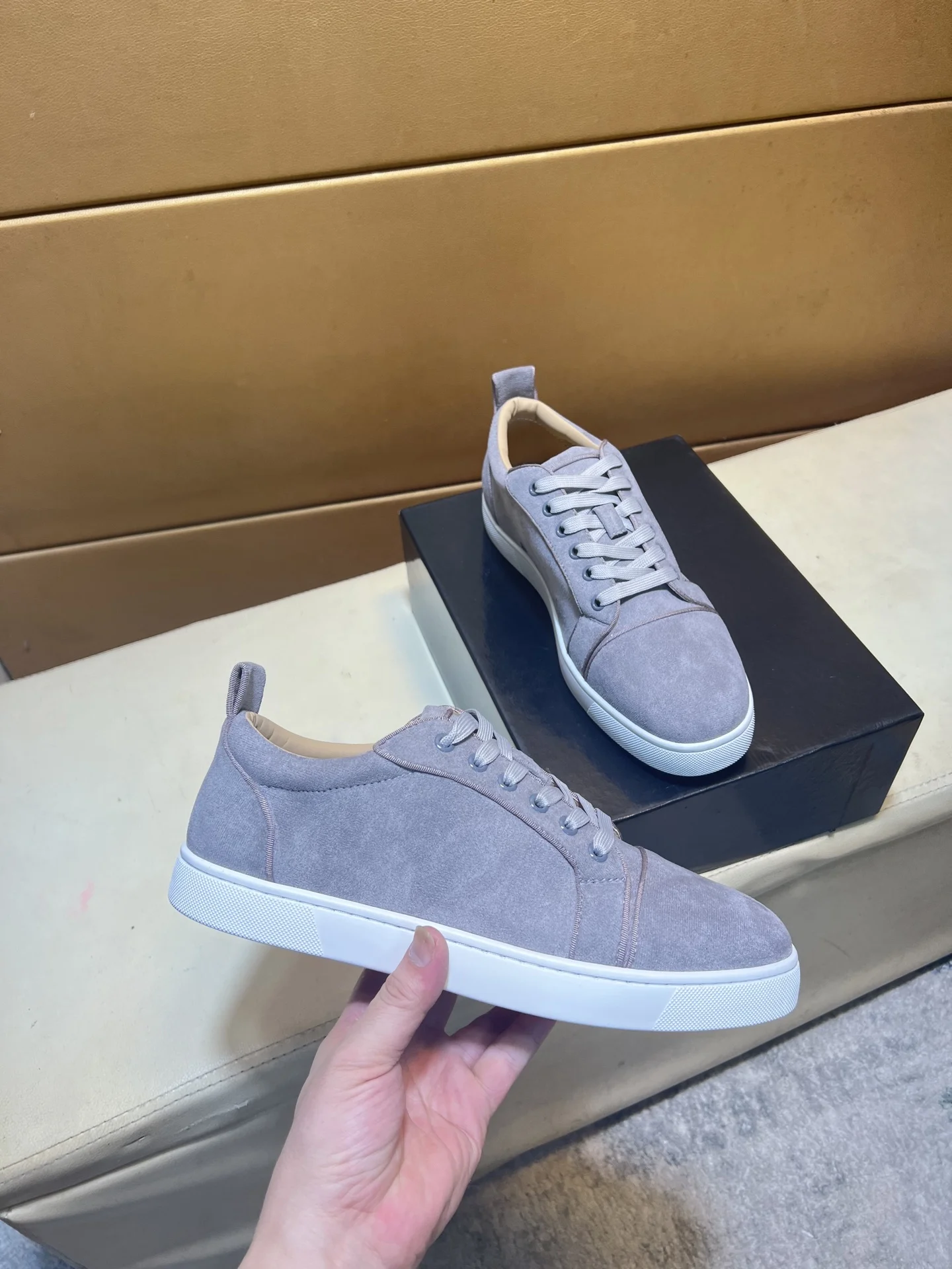 LOUBOUTIN Sneakers Leather EU38-44 B10202608030452 - Image 2