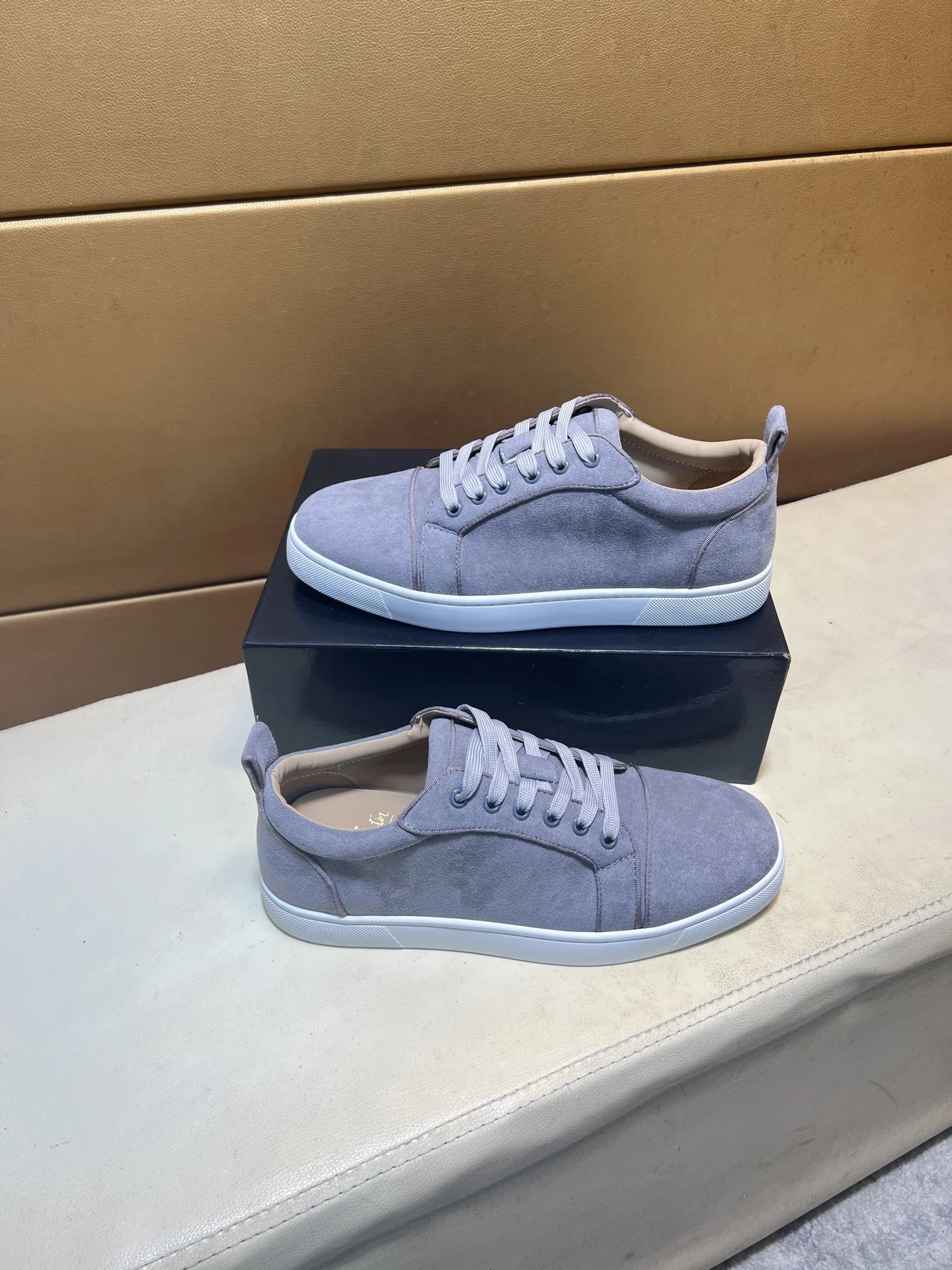 LOUBOUTIN Sneakers Leather EU38-44 B10202608030452 - Image 4