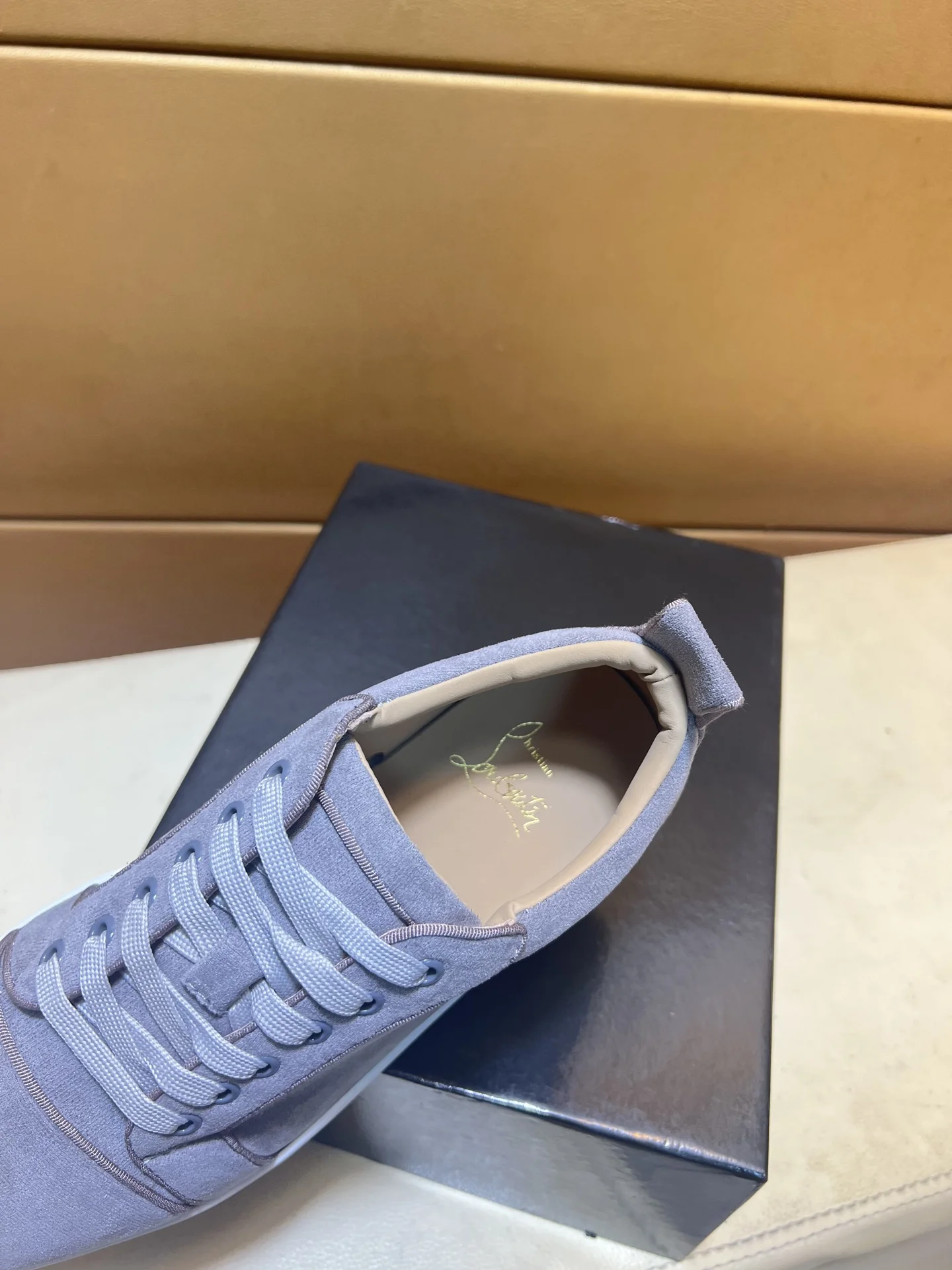 LOUBOUTIN Sneakers Leather EU38-44 B10202608030452 - Image 5