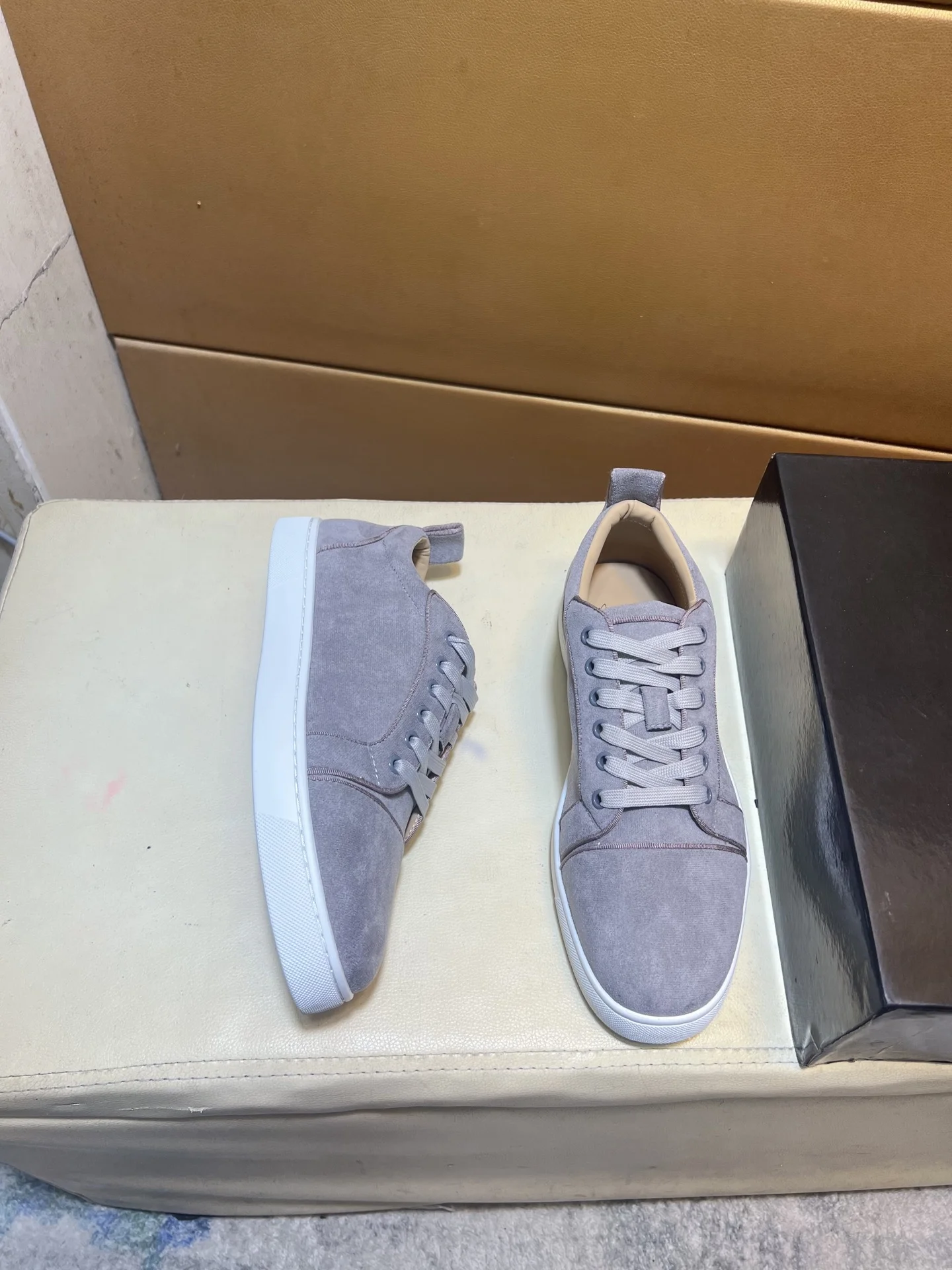 LOUBOUTIN Sneakers Leather EU38-44 B10202608030452 - Image 6