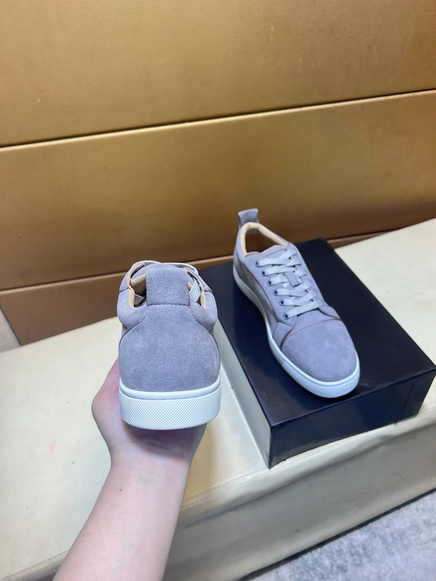LOUBOUTIN Sneakers Leather EU38-44 B10202608030452 - Image 8