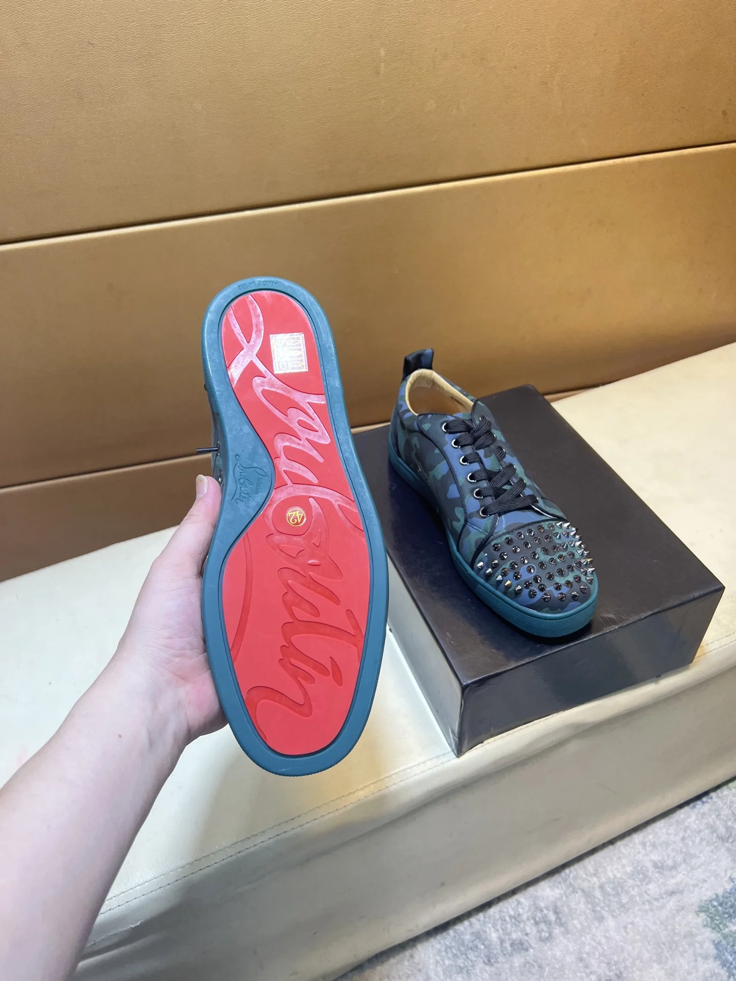 LOUBOUTIN Sneakers Leather EU38-44 B20202608030445 - Image 8
