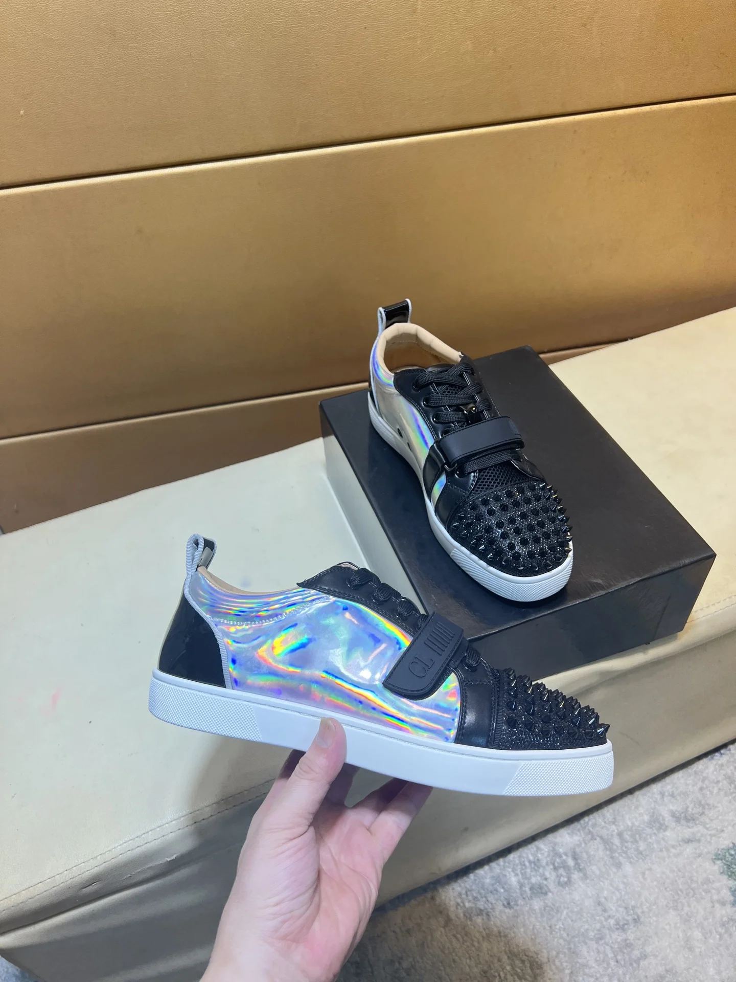 LOUBOUTIN Sneakers Leather EU38-44 B20202608030448 - Image 2