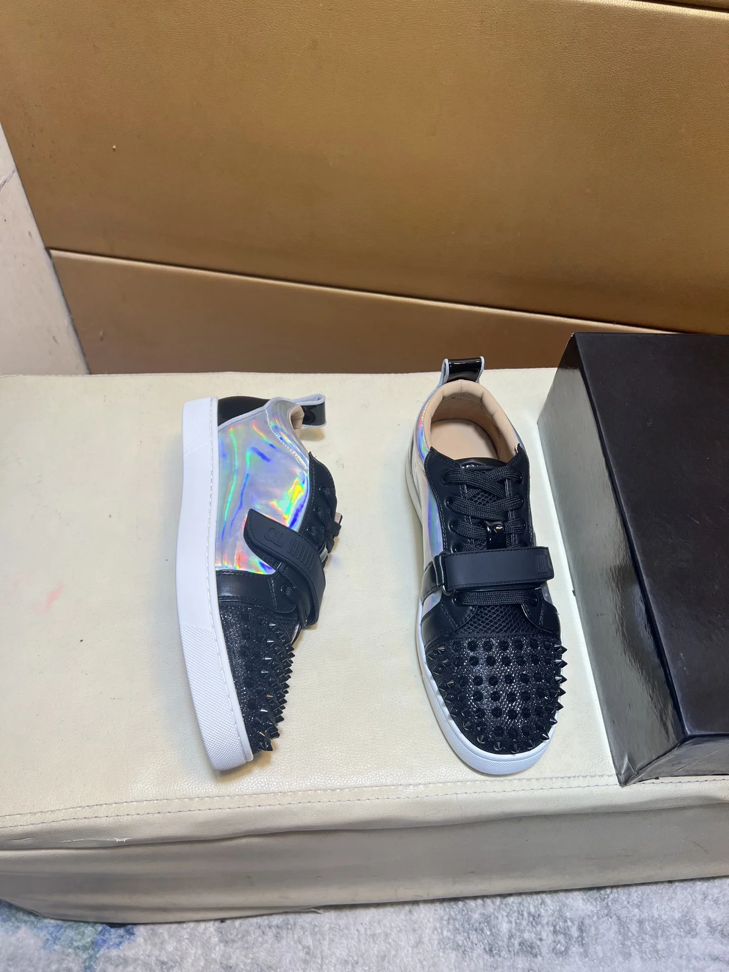 LOUBOUTIN Sneakers Leather EU38-44 B20202608030448 - Image 4
