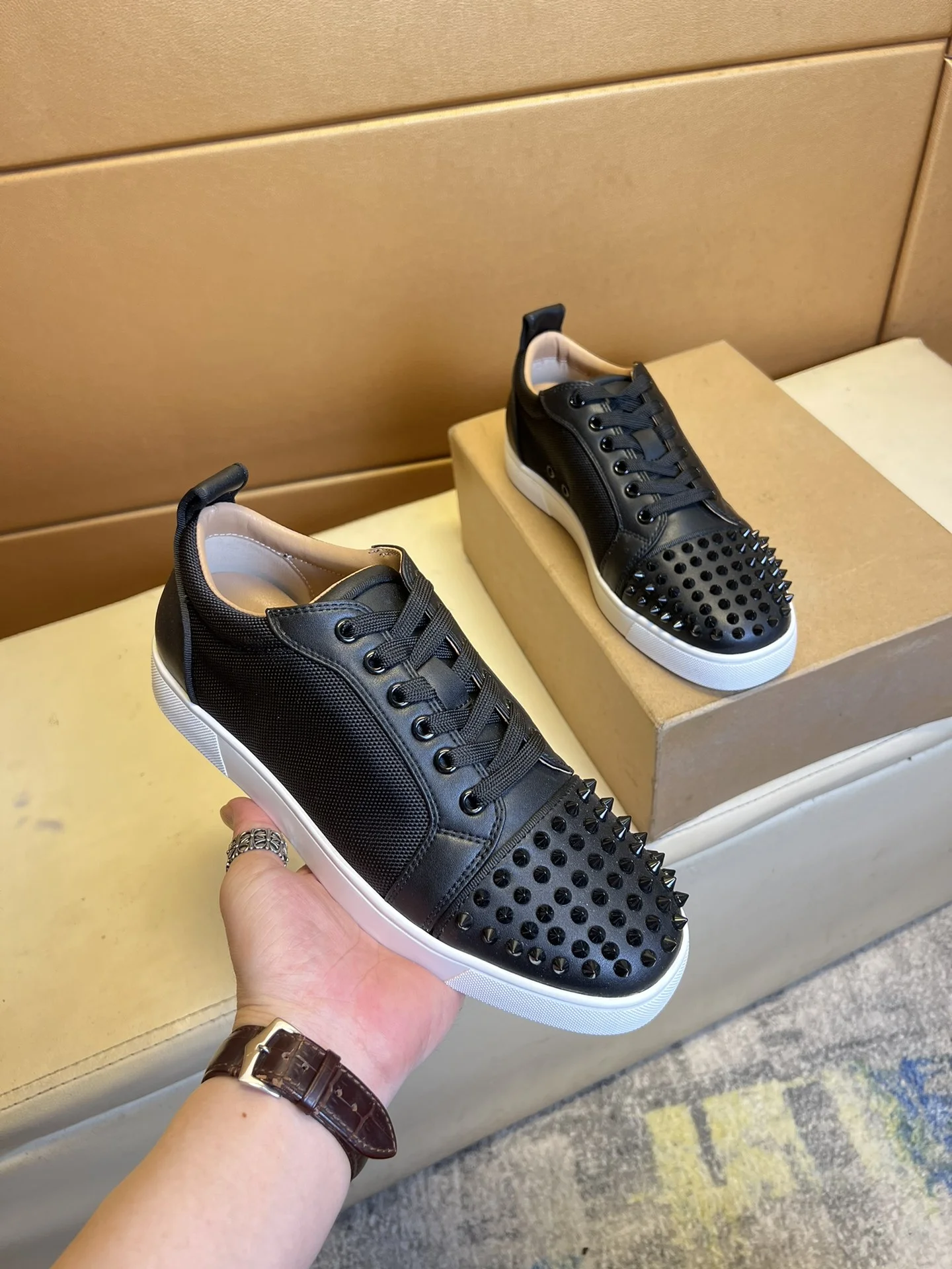 LOUBOUTIN Sneakers Leather EU38-44 B20202608030454