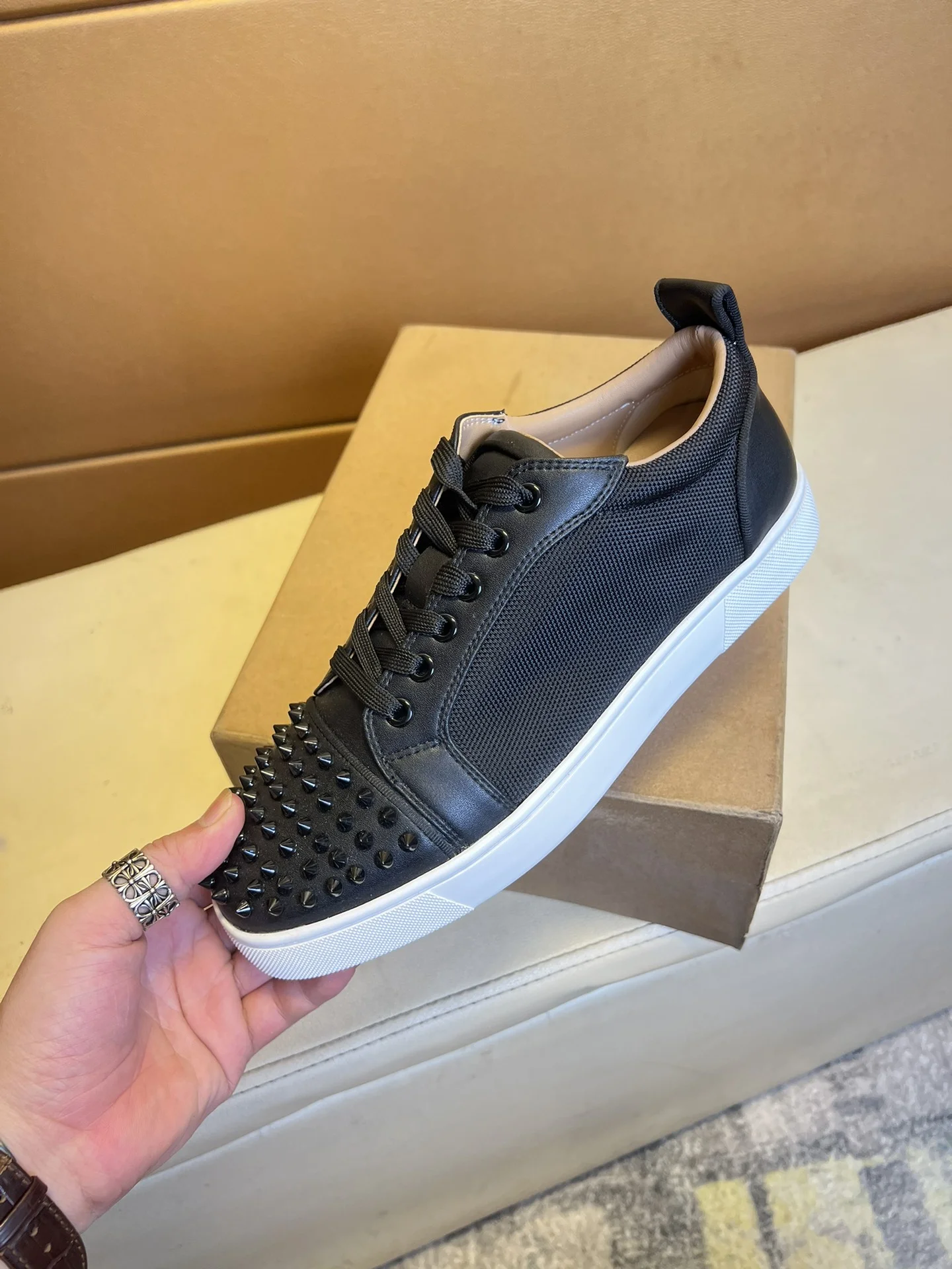 LOUBOUTIN Sneakers Leather EU38-44 B20202608030454 - Image 5